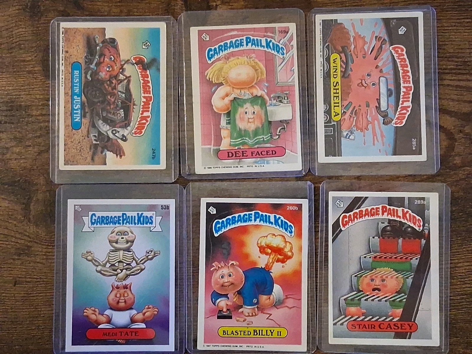 ​1987 Garbage Pail Kids GPK Series Lot Of 6 Cards Vintage Original Topps
