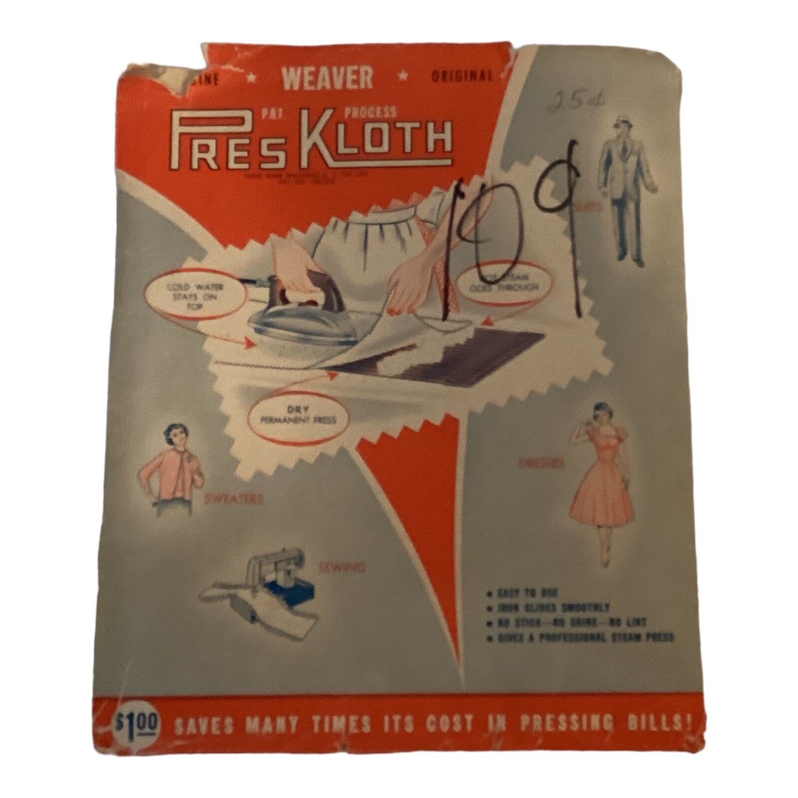 Vintage Pres Kloth Ironing Cloth NWOT