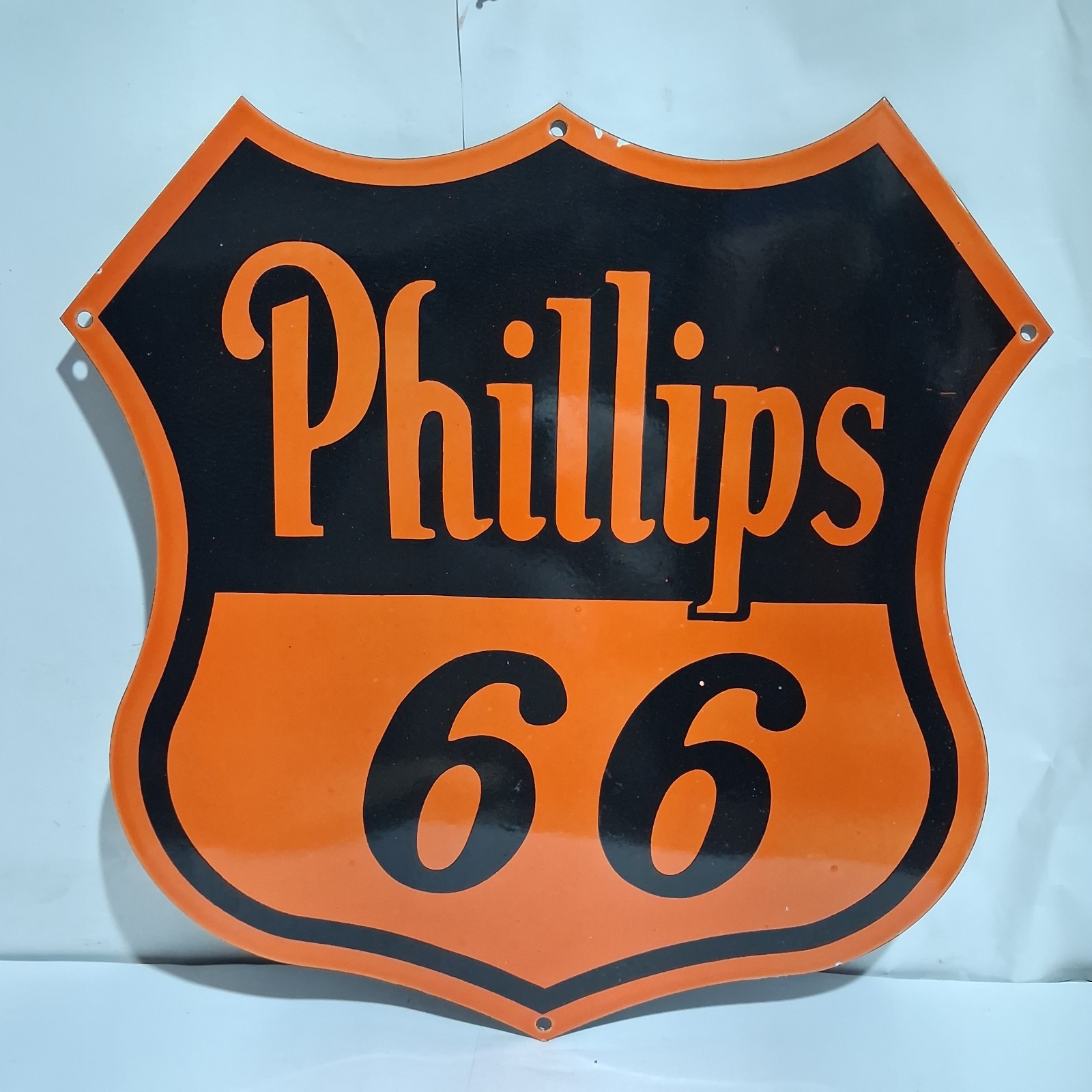 Phillips 66 Porcelain Enamel Sign 20x20  Inches 1 Sides