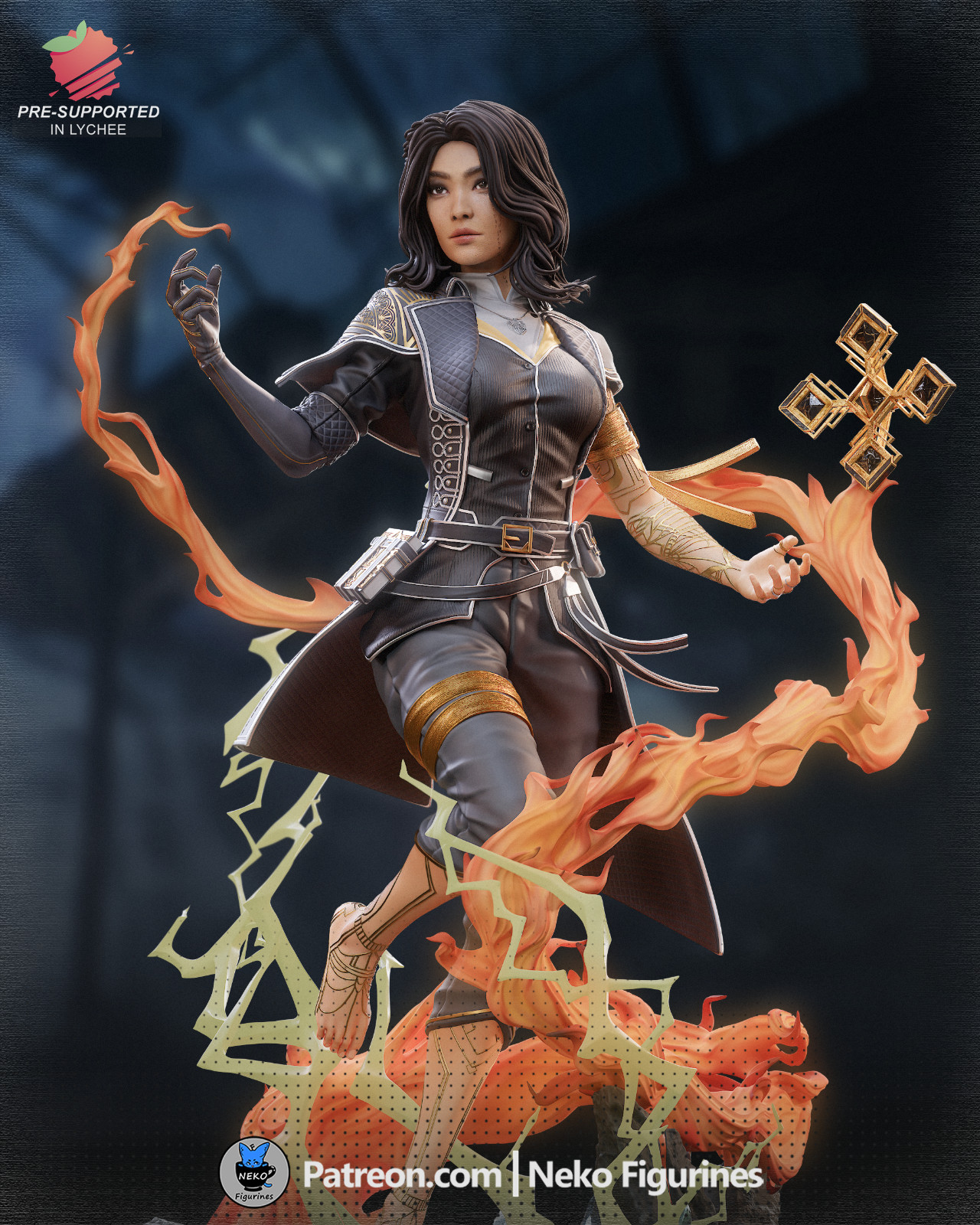 1:8 Lune Clair Obscur Expedition 33 Fan Art UNPAINTED Resin Garage Kit