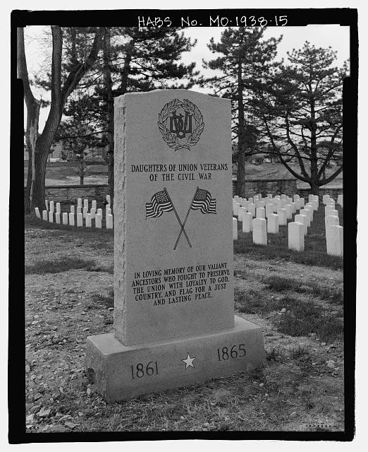 Jefferson Barracks National Cemetery Green Park MO 1930s Civil War Monument