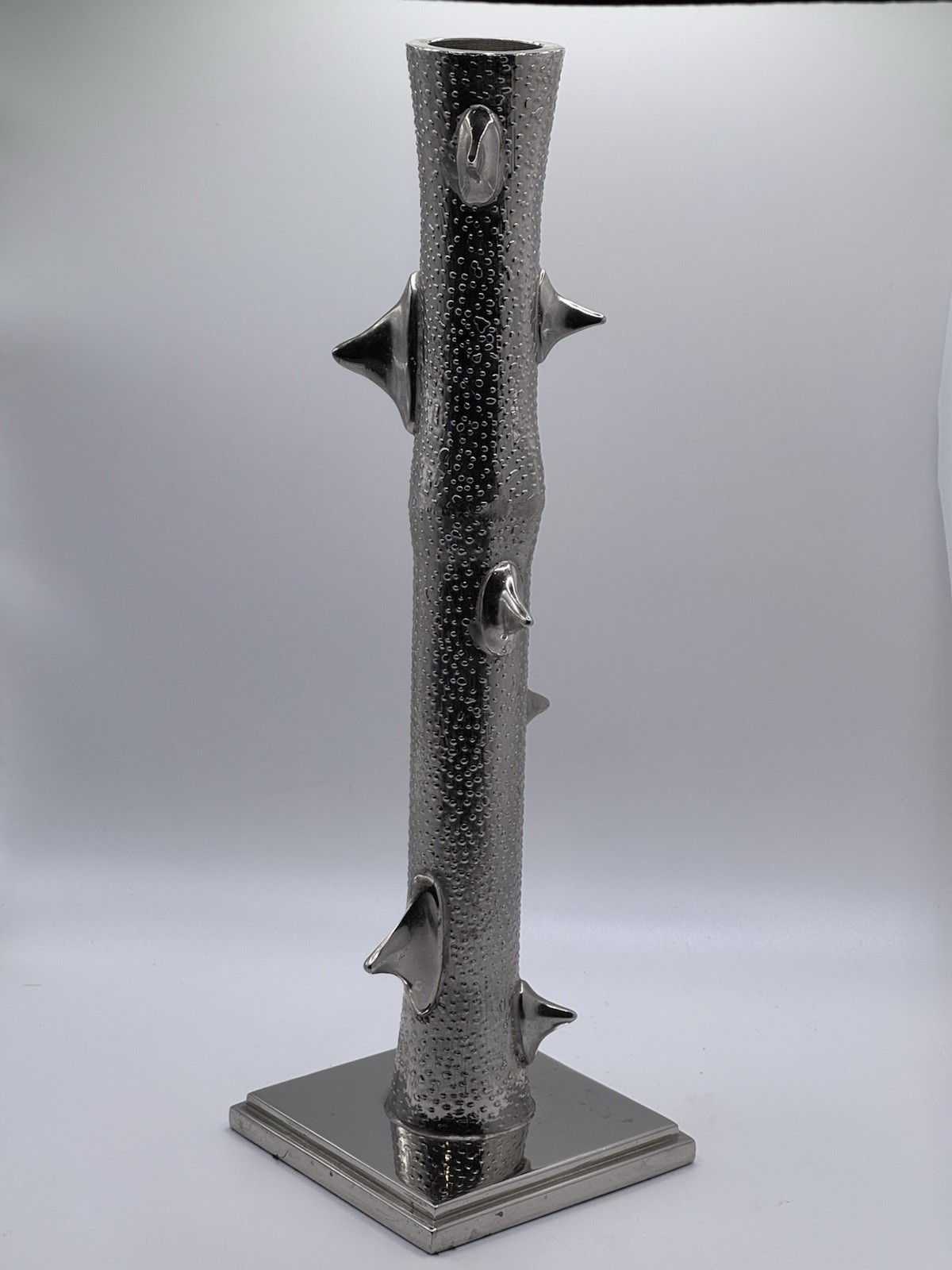 Michael Aram Silver Thorny Branch 9.75” Vase