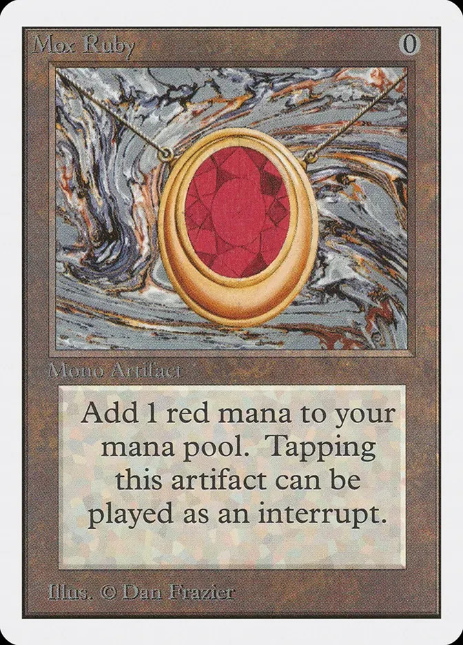 Mox Ruby Unlimited Edition (2ED) #265 · Rare · English · Nonfoil Playtest