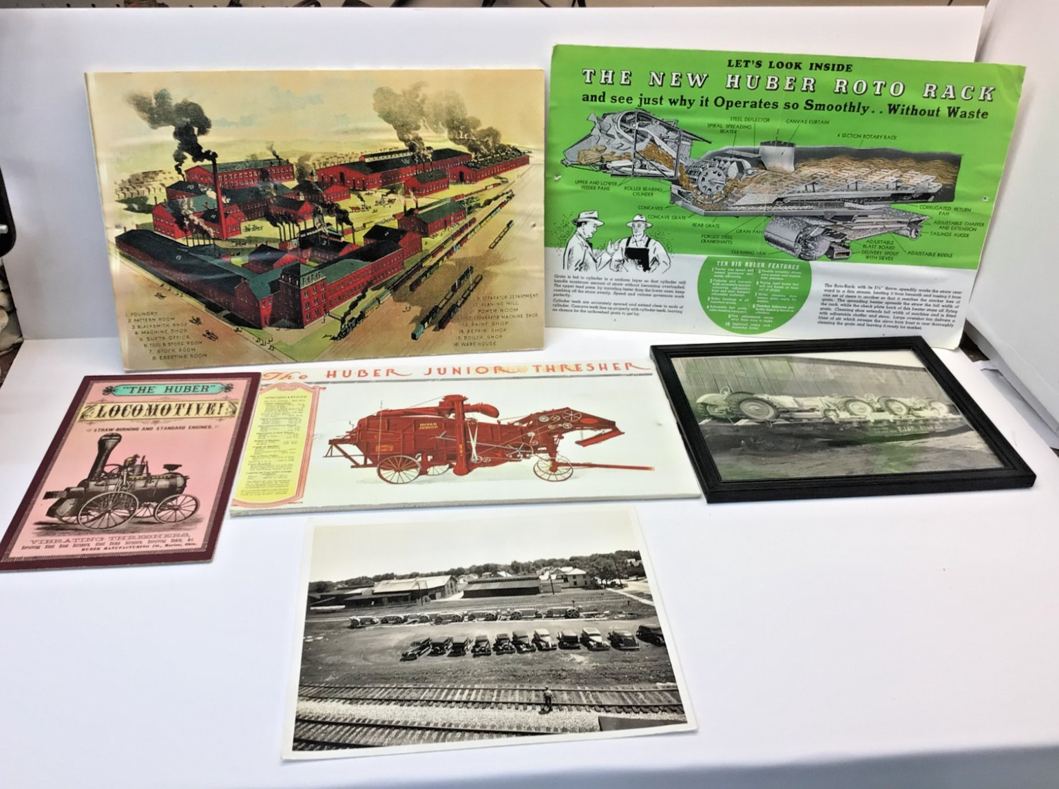 Vintage Huber Mfg. Company Pics / Prints / Ads. 