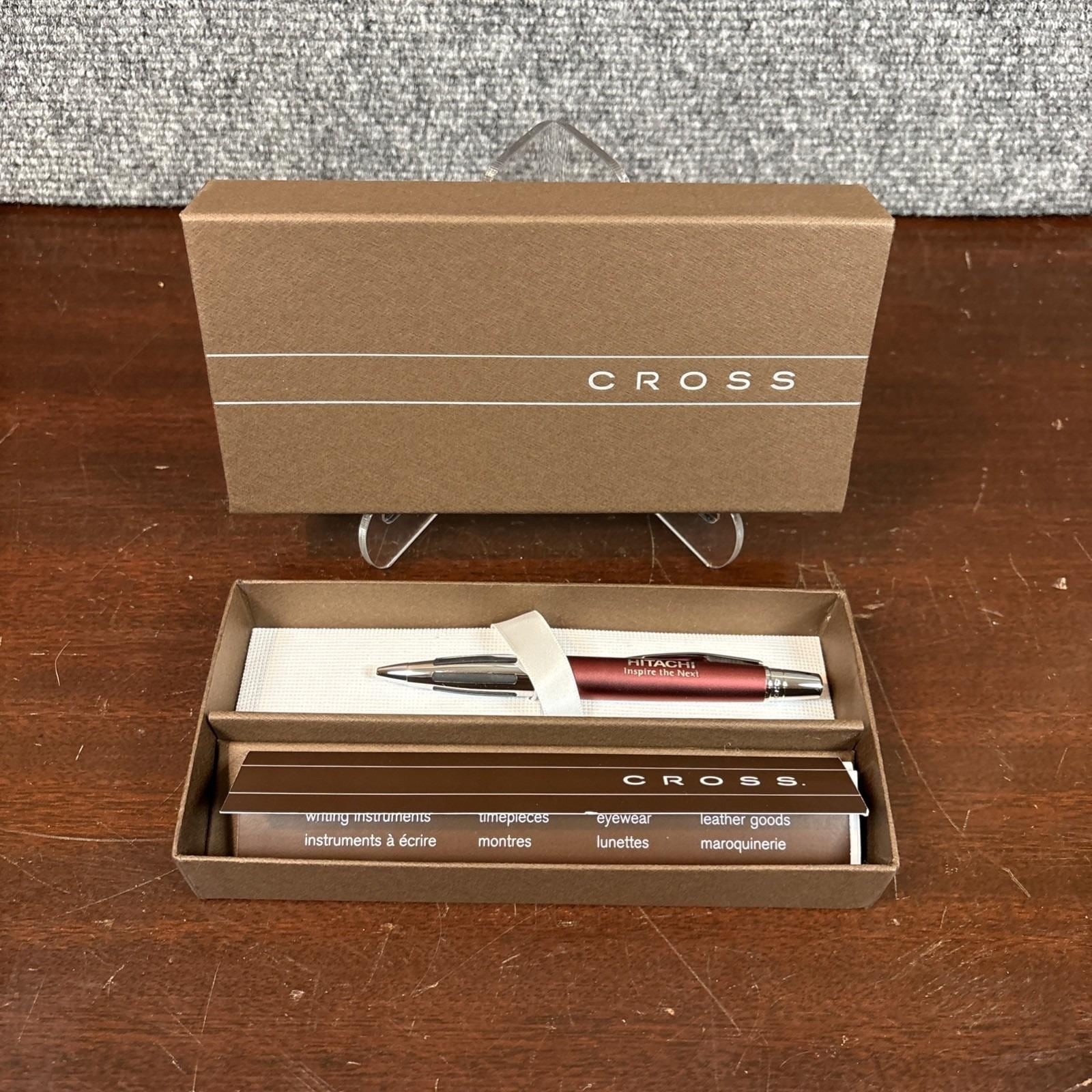 Cross~Hitachi~Retired Contour Red Ballpoint Pen New in Gift Box Cross~Hitachi~Retired Contour Red Ballpoint Pen New in Gift Box