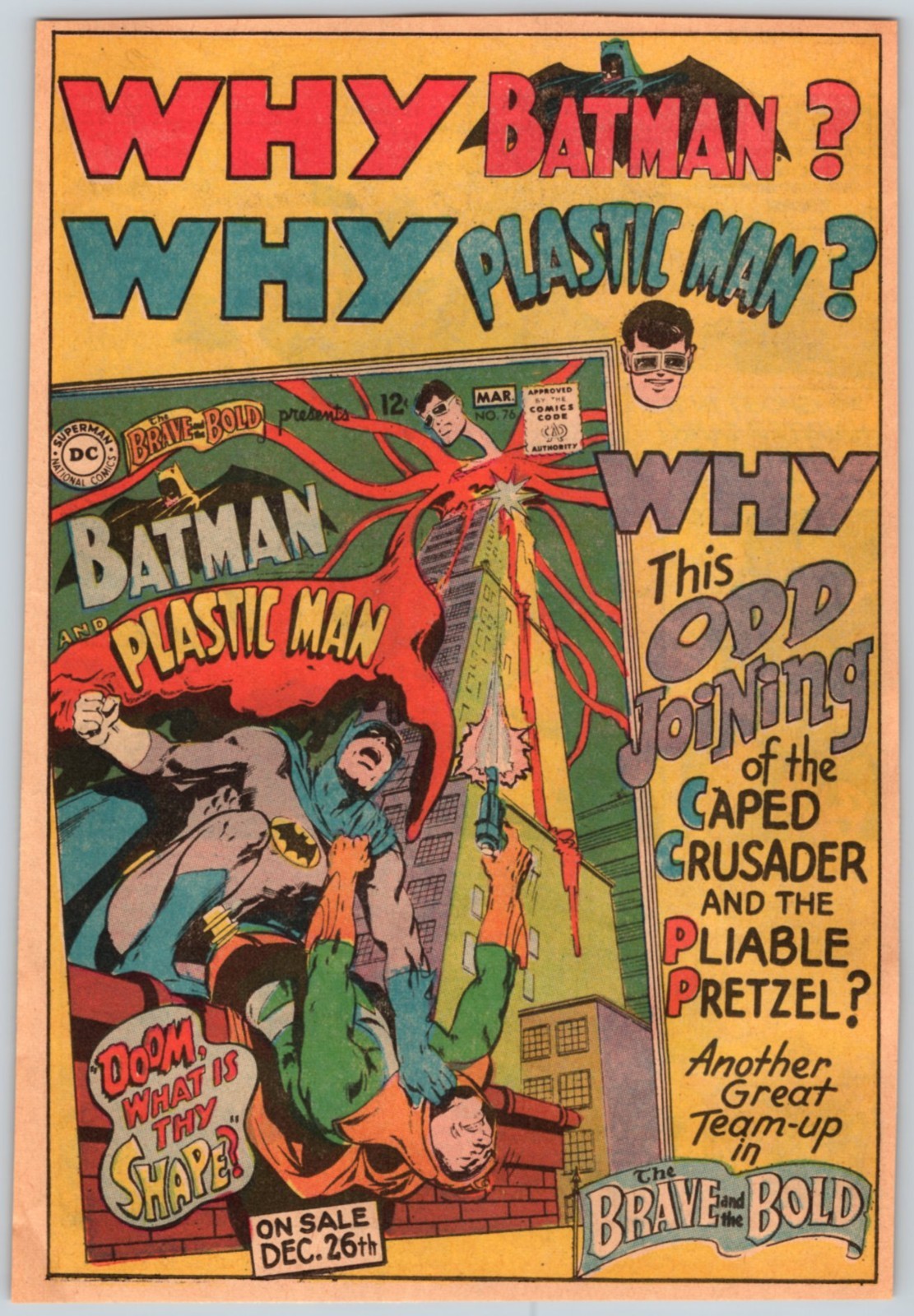 1968 BATMAN PLASTIC MAN PROMO PAGE 6\