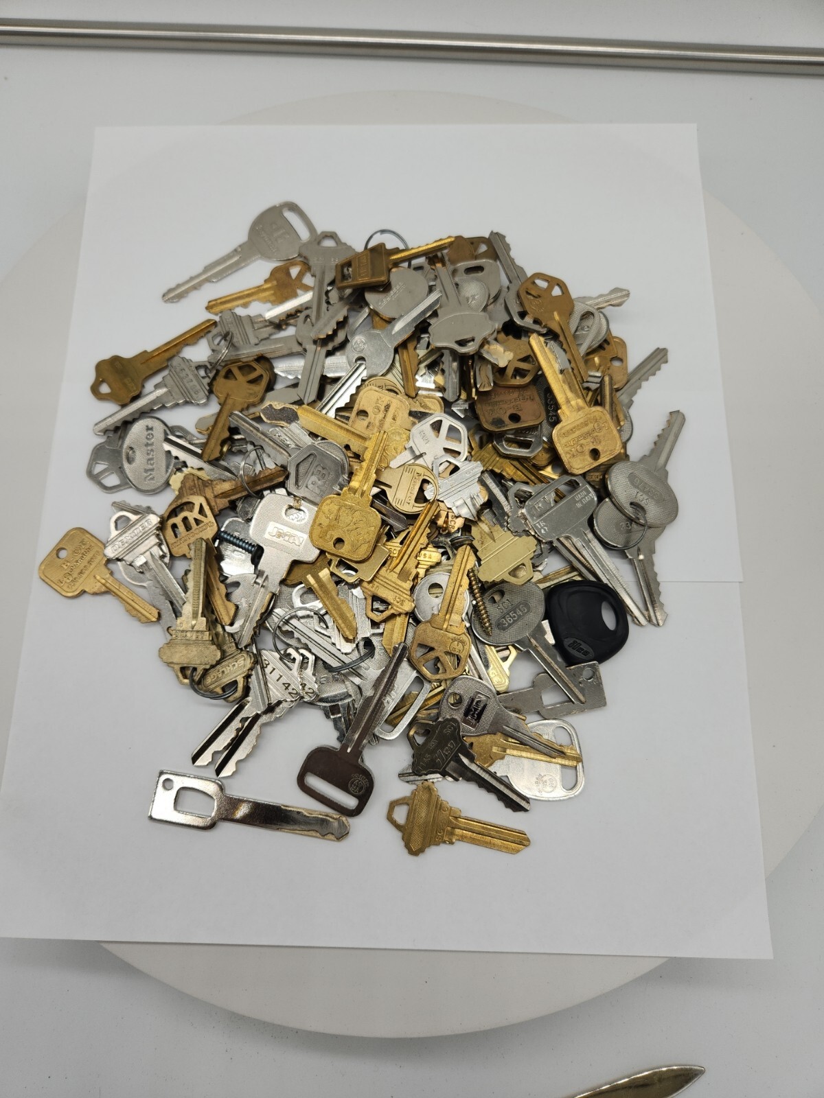 Cut Keys Lot Used 3 Plus Lbs Misc House Business Car Brass Silver Key Old New