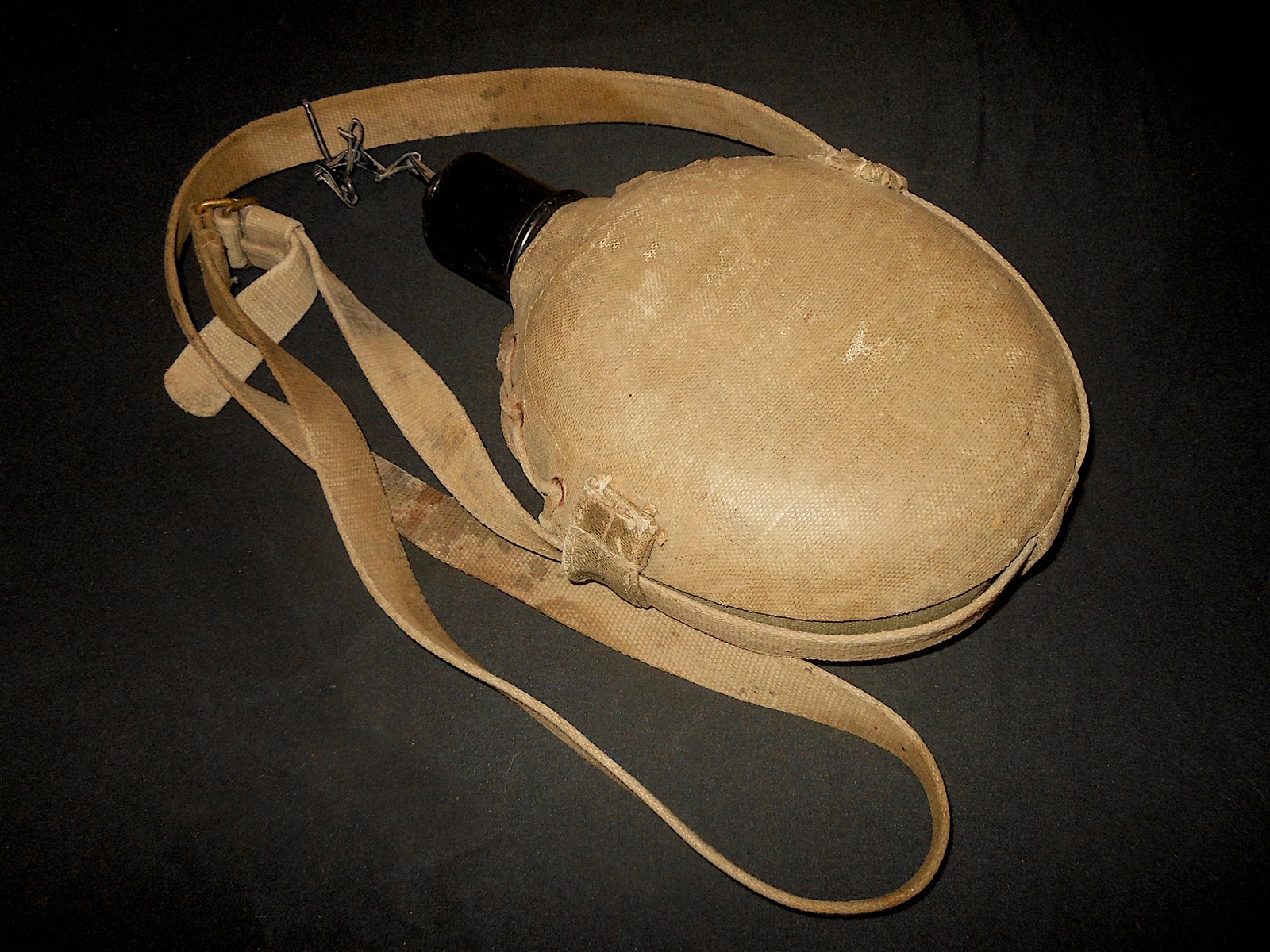 WW2 Imperial Japanese Navy - SPECIAL LANDING FORCES CANTEEN & STRAPS - NAMED