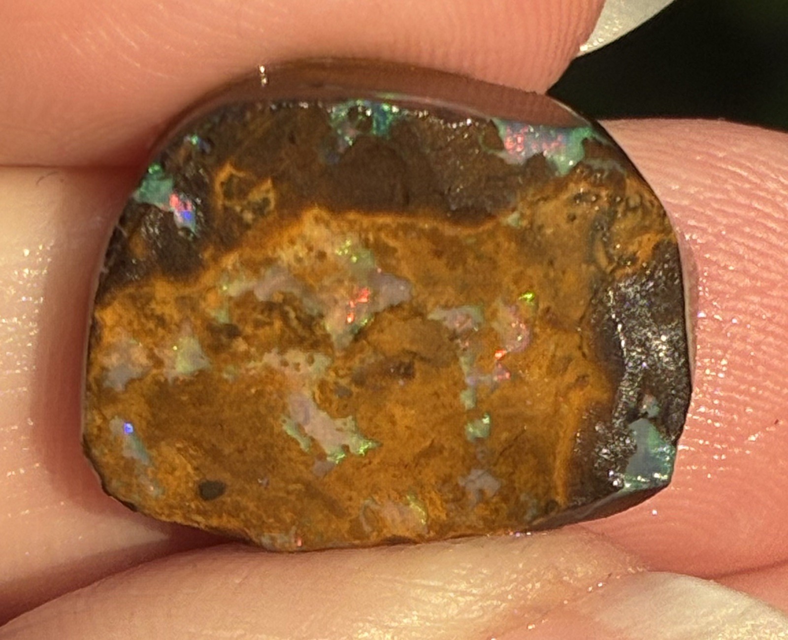 17ct Australian Boulder Opal Rough Loose Specimen
