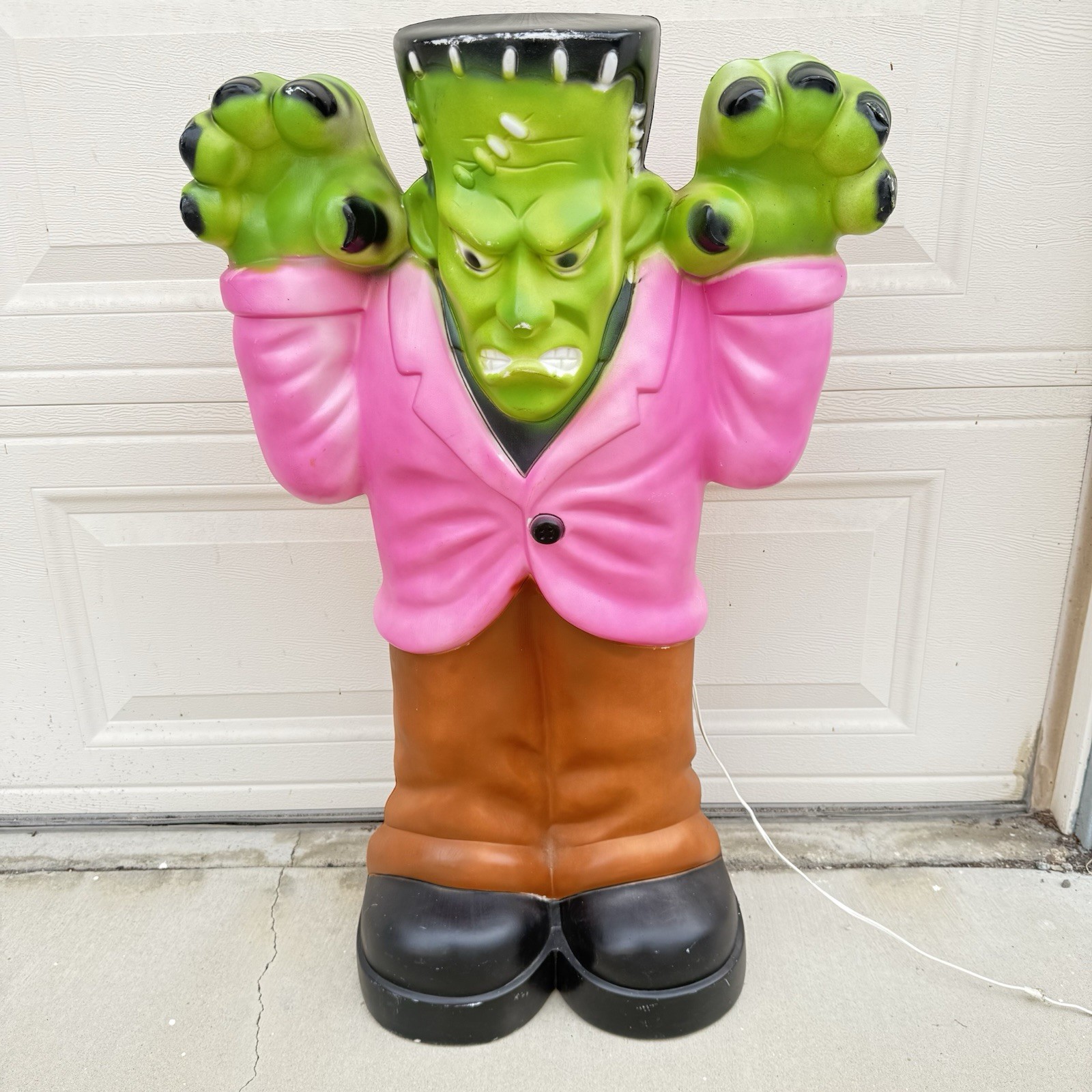 Vintage Plastic Halloween Collectible Blow Mold  36” FRANKENSTEIN