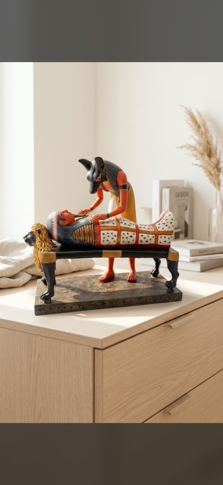 Vintage Veronese 2001 Anubis with Mummy Egyptian Statue Figurine 5305 Boxed Vintage Veronese 2001 Anubis with Mummy Egyptian Statue Figurine 5305 Boxed