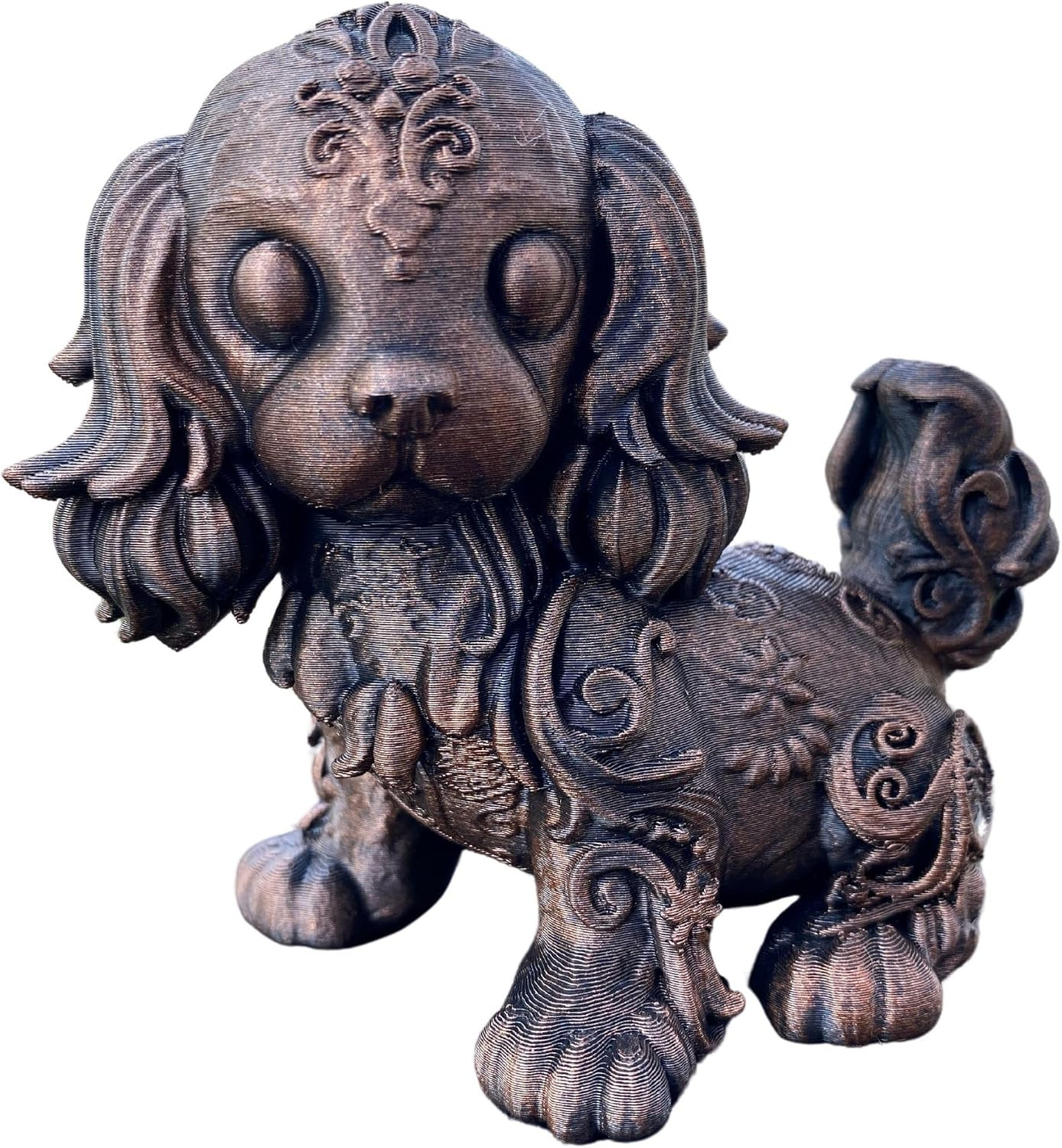Cocker Spaniel Dog Statue Realistic Puppy Figurine Home Decor Desk Gift