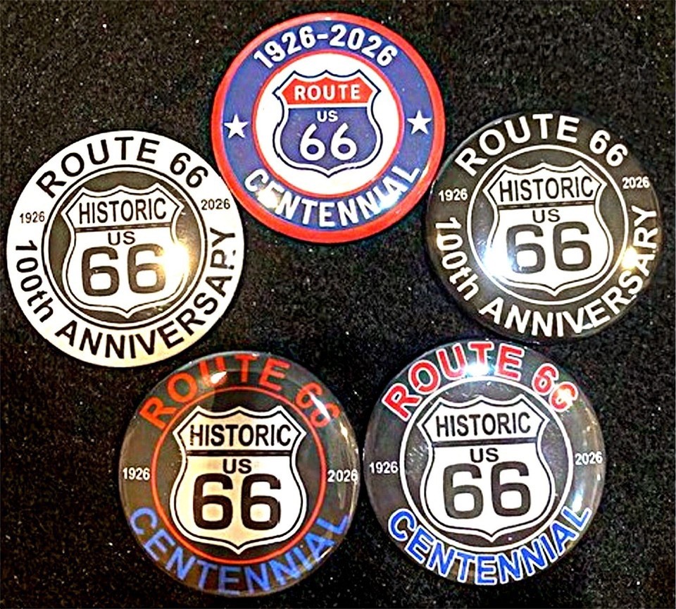 Nine (9) Route 66 & Centennial / 100th Anniversary 2.25\
