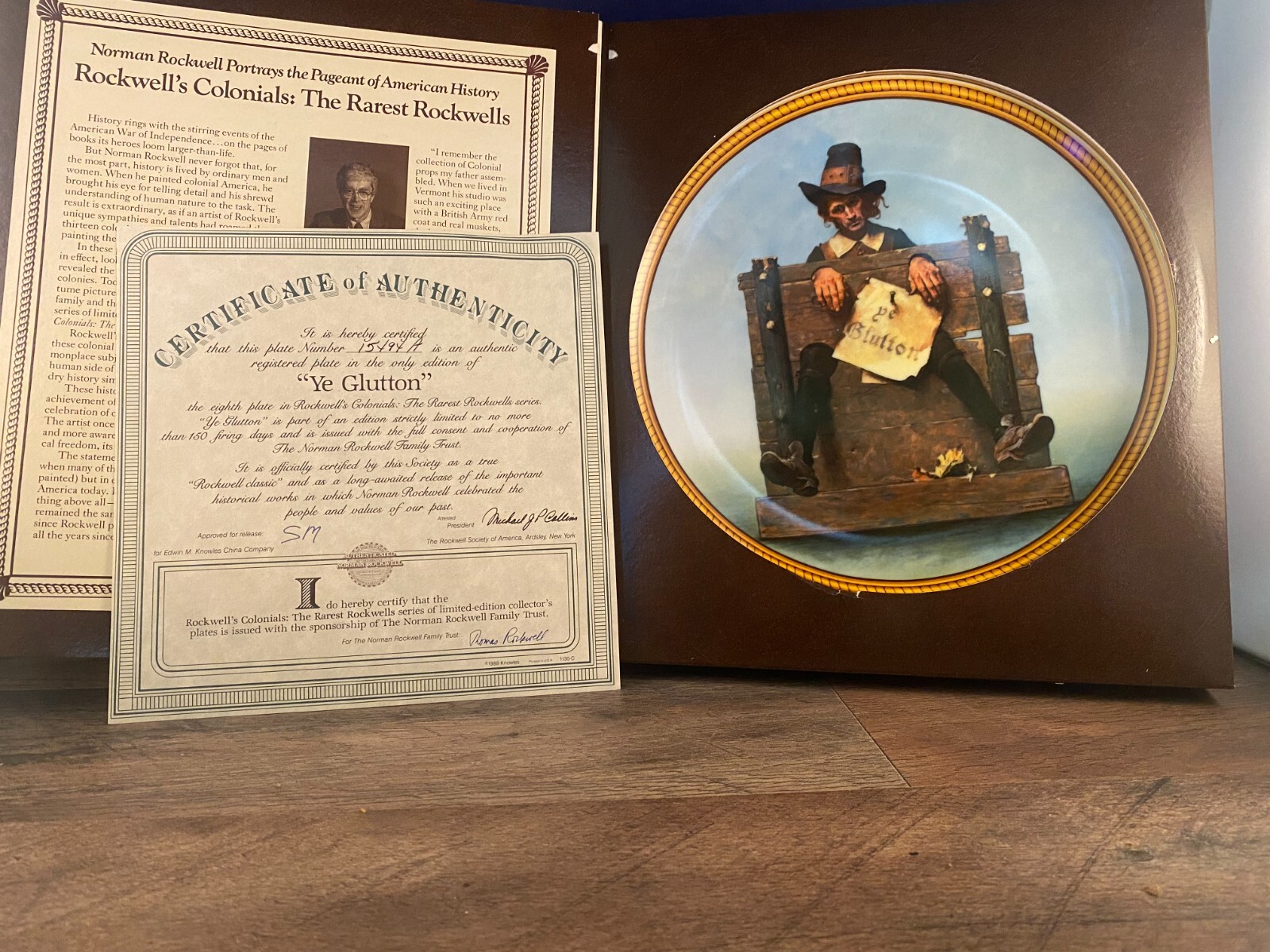 Norman Rockwell Colonial Series Collector Plate \