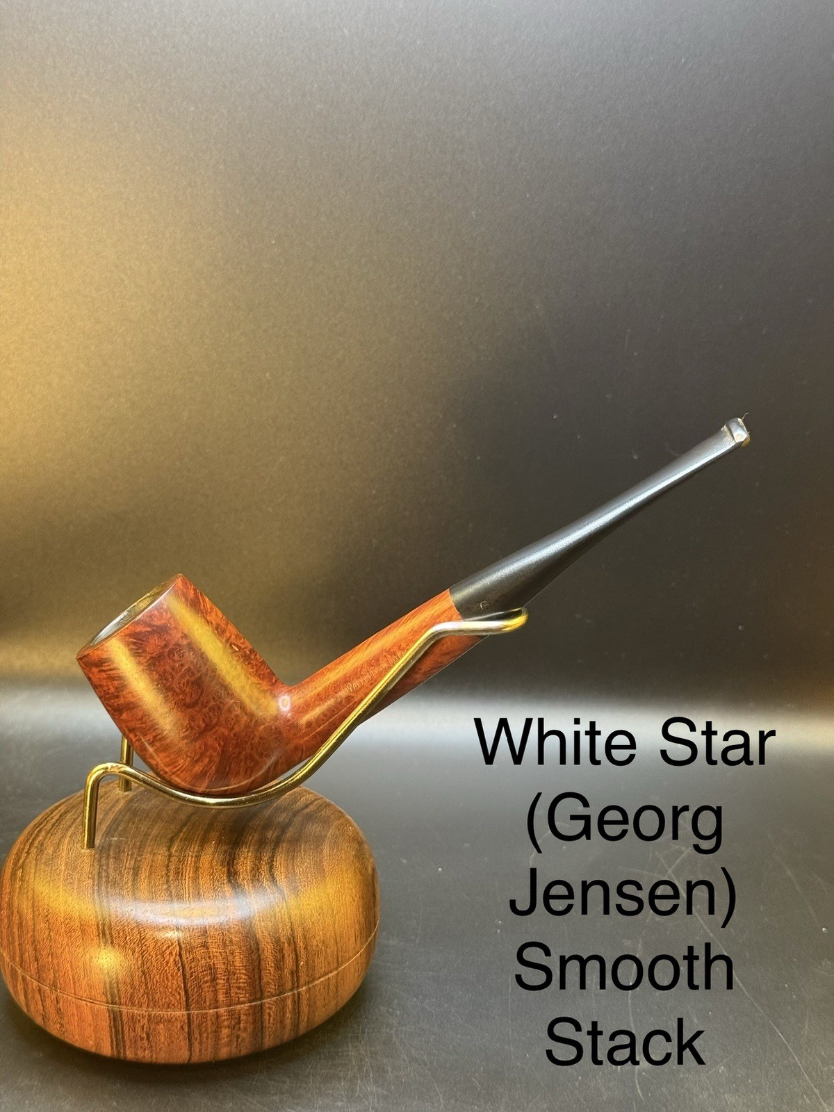Vintage White Star (Georg Jensen Sub) Smooth Stack Tobacco Pipe