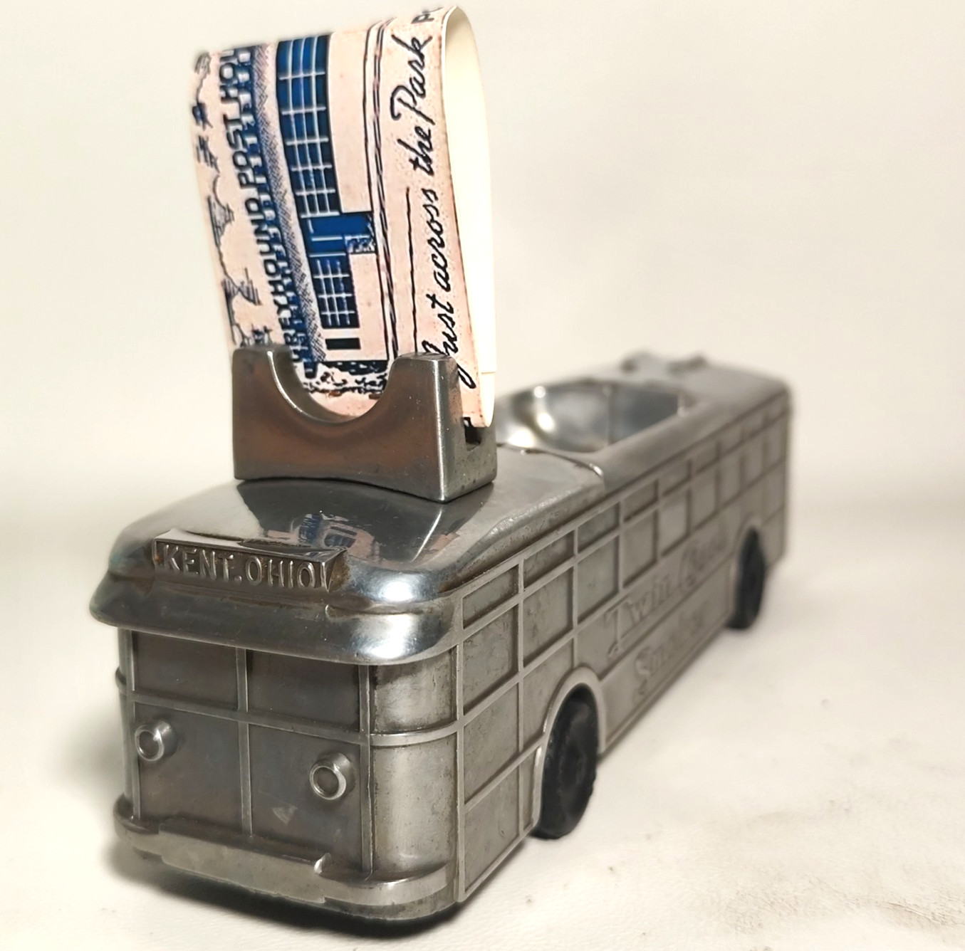 AC Williams Twin Coach Smoker Bus Ashtray Figural 8.5