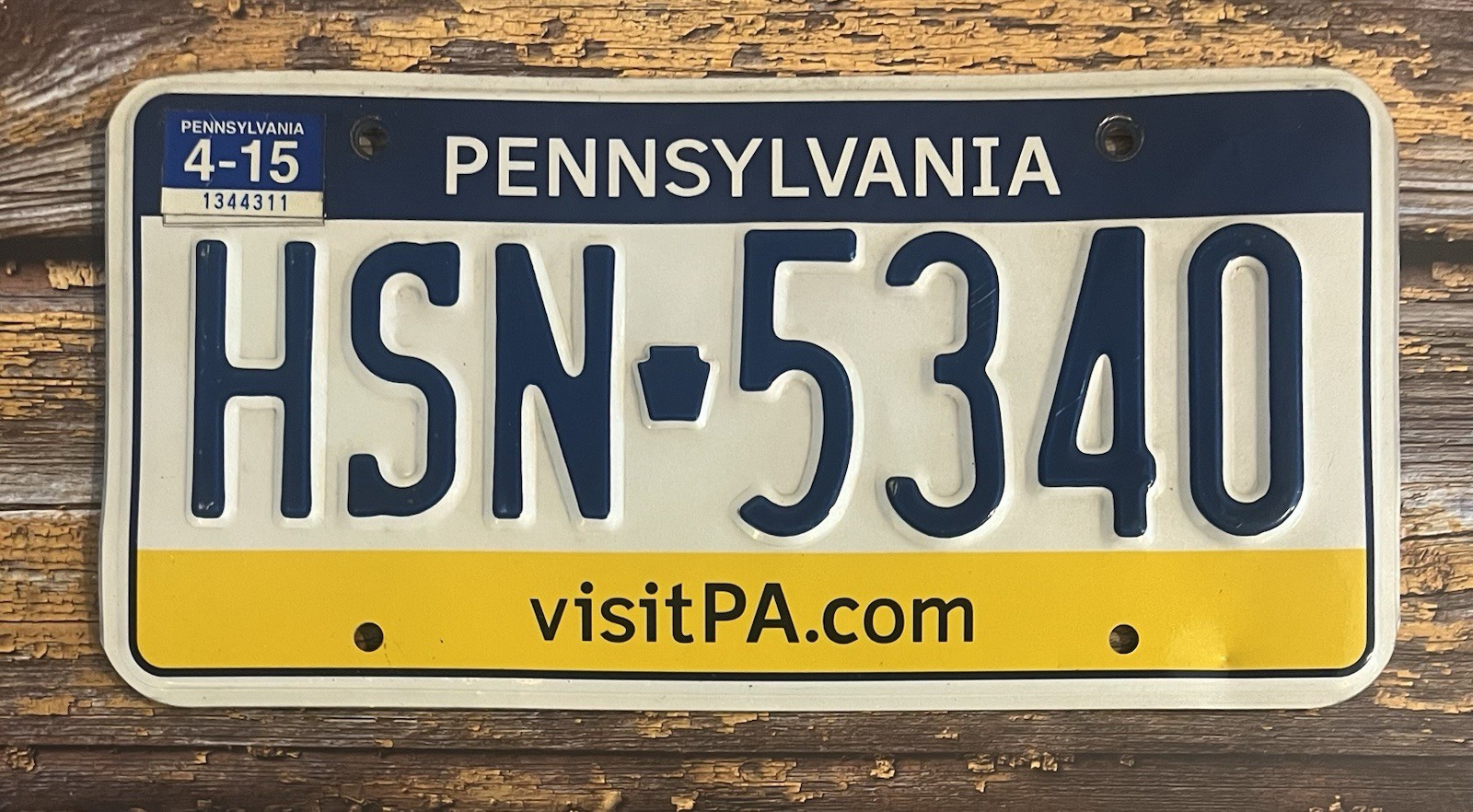 2015 Pennsylvania Automobile License Plate HSN-5340 Home Shopping Network