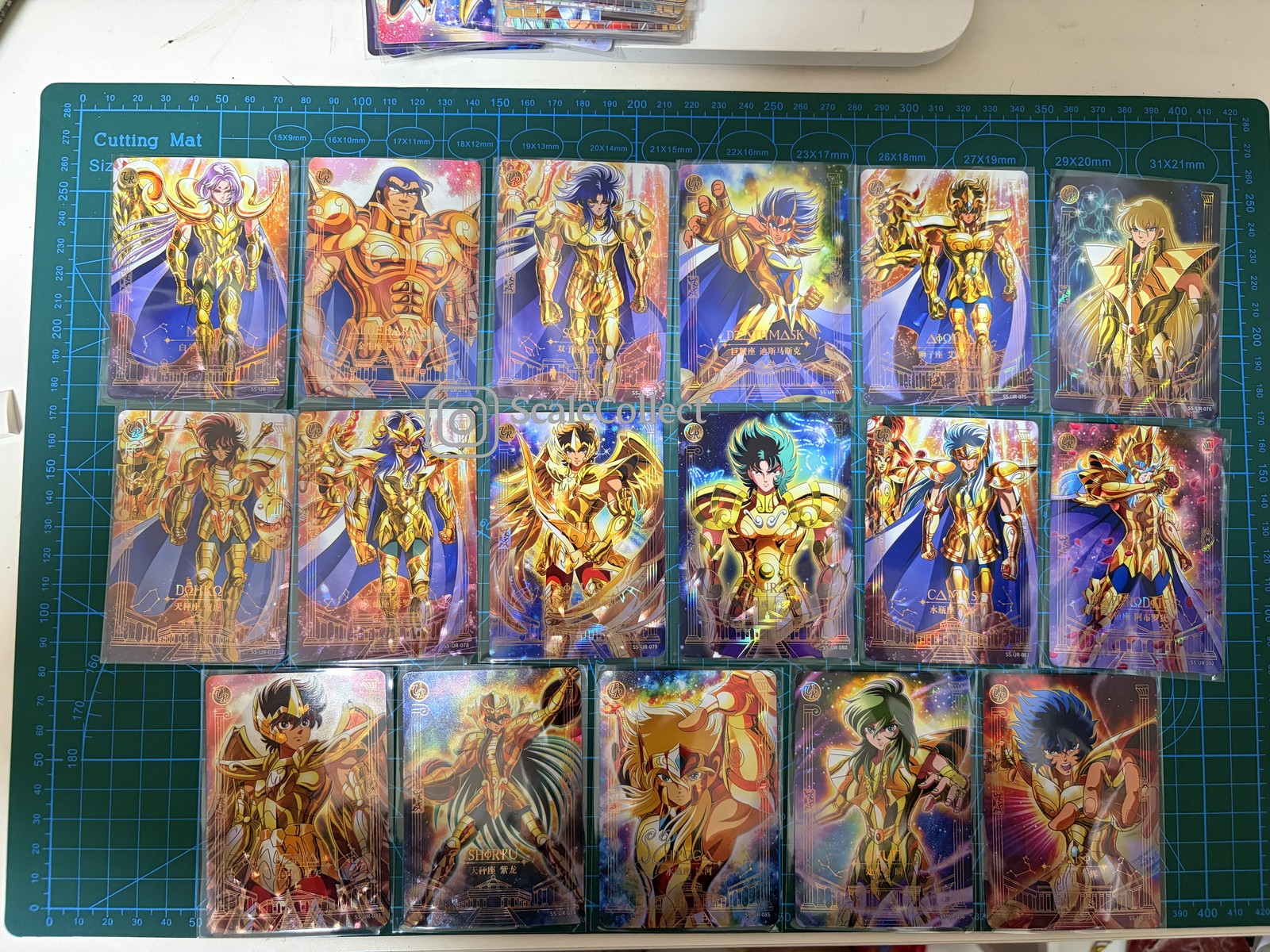 Kayou Saint Seiya Vol 4 Complete 17-Card UR Set Gold Saints Foil Anime Master