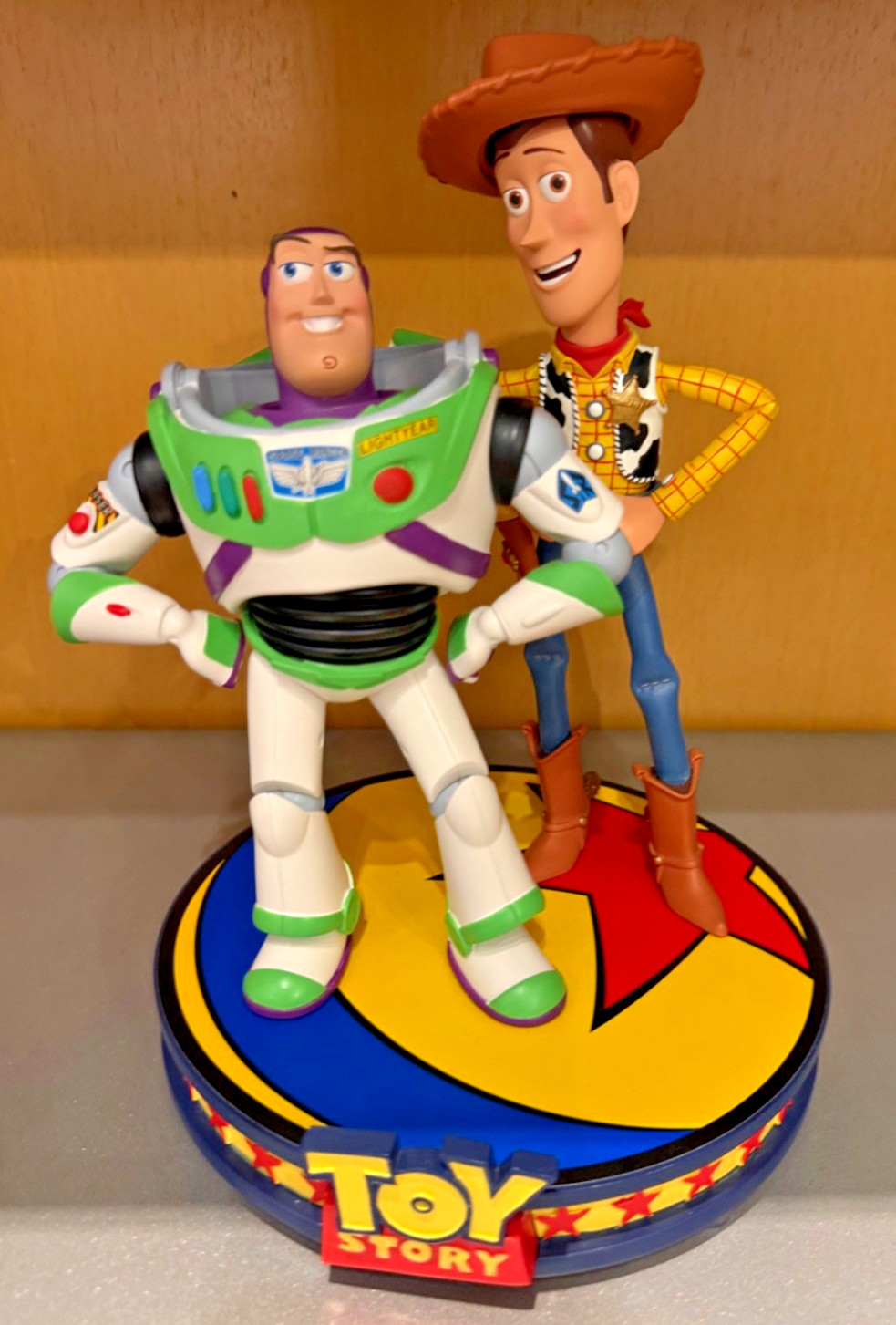 Disney Parks Toy Story Woody & Buzz Lightyear Figurine Singing 30th Anniversary
