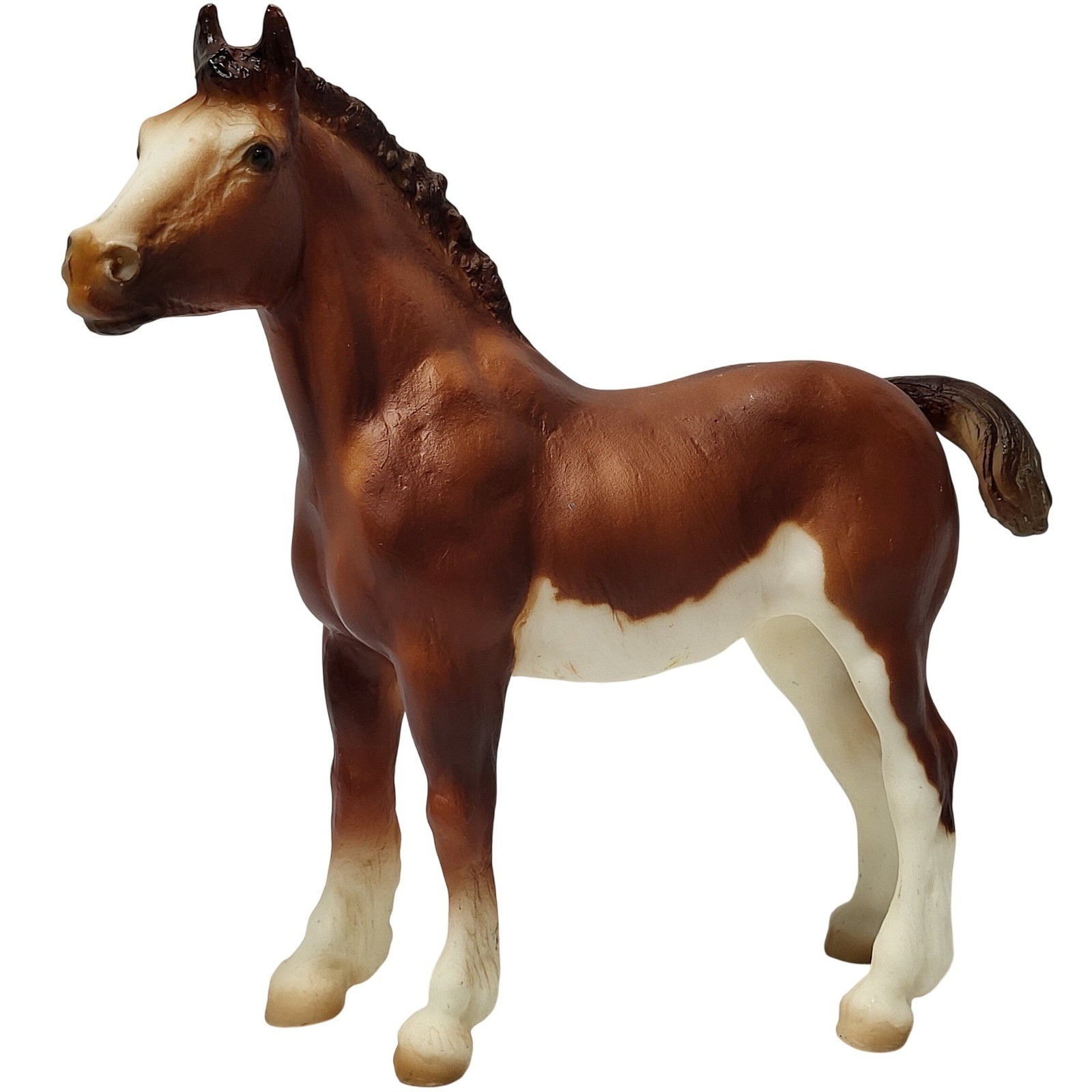 VTG Breyer Clydesdale Foal Model 988 Quincy Chestnut USA 1990\'s