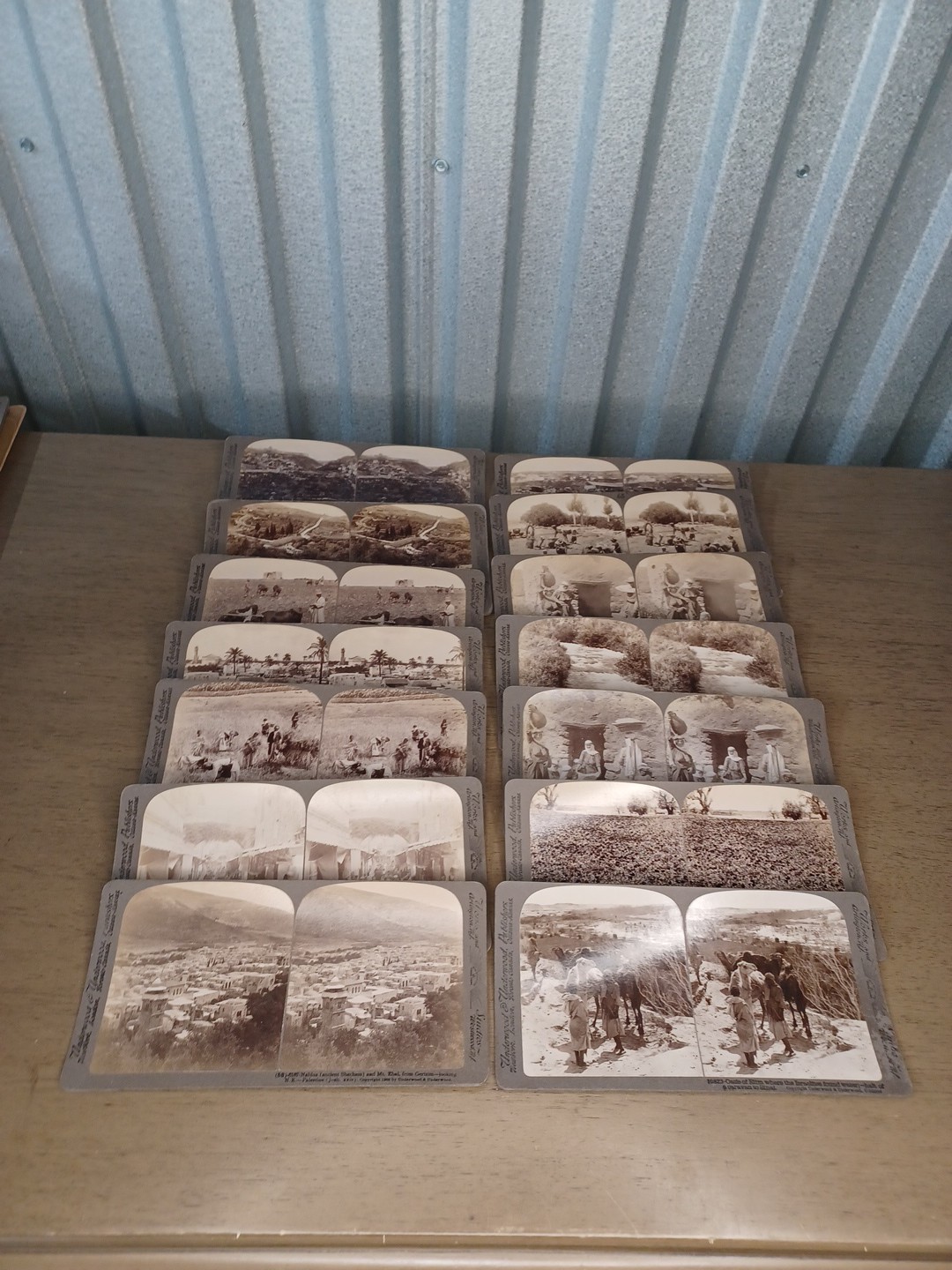 Lot Of 14 Palestine Jerusalem Stereview Stereocards  