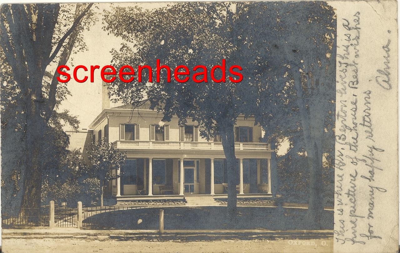 1907 RPPC PHOTO OXFORD OHIO 