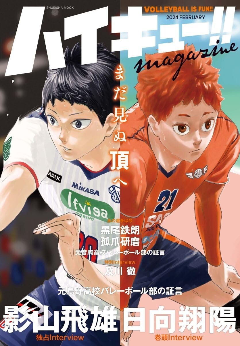 Haikyu magazine 2024 FEBRUARY w/ sticker Mook Book Haikyu Japan Used