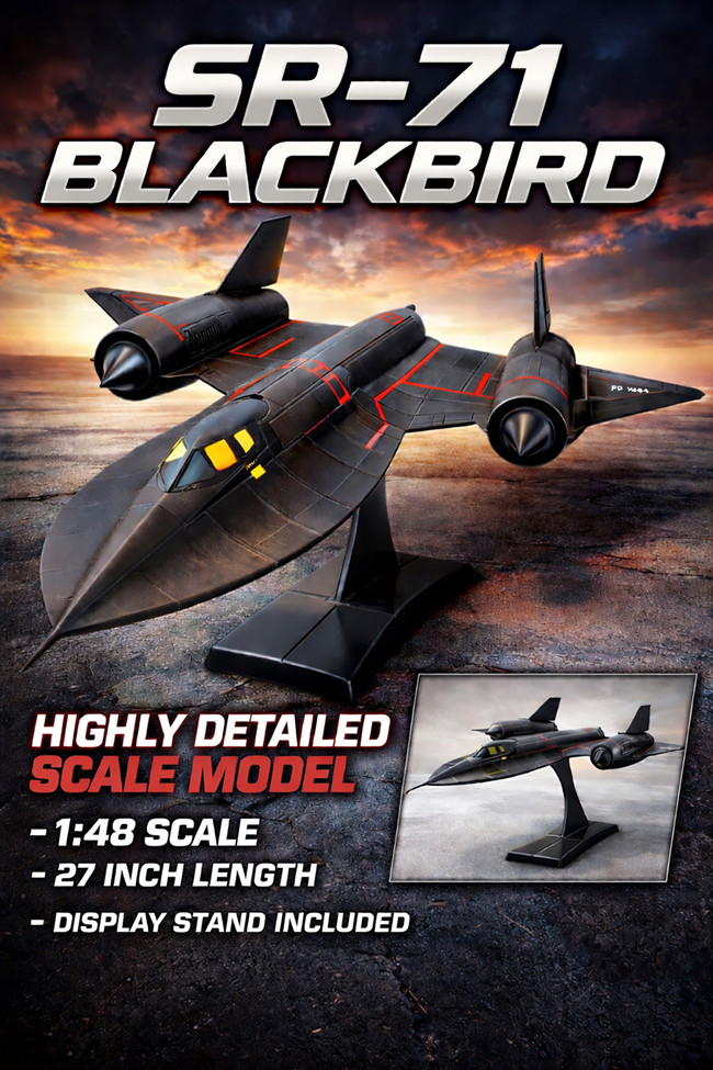 SR-71 Blackbird Masterbuild Display Model 1:48 Scale 27\