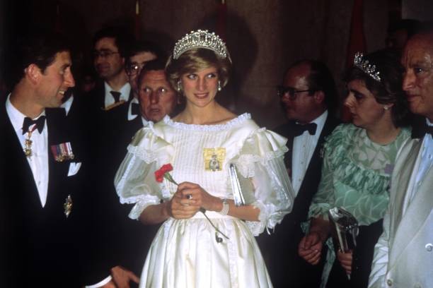 The Prince Princess of Wales attending a banquet at tour of Canada- Old Photo