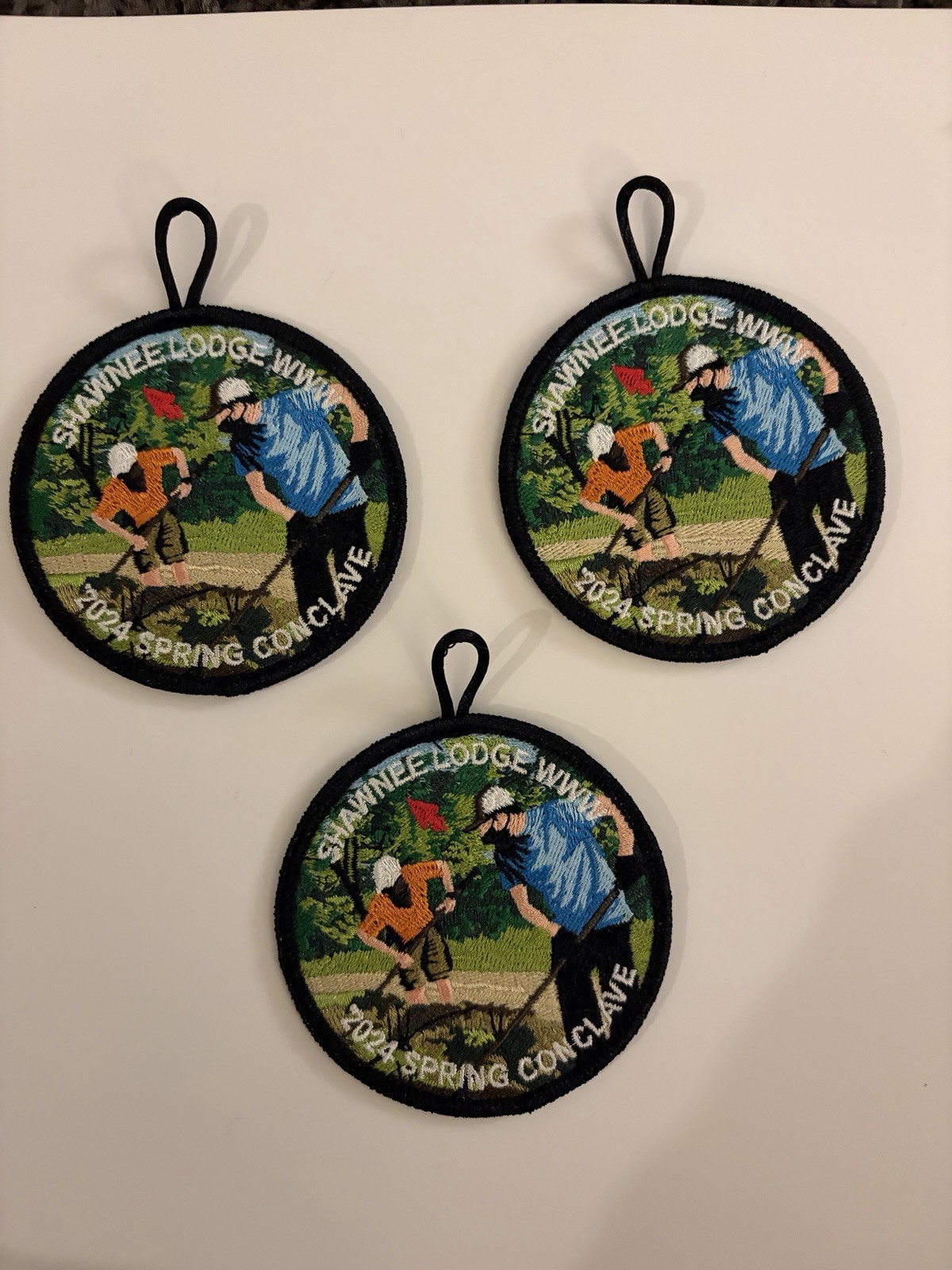 SET OF 3 - 2024 Shawnee Lodge Spring Conclave Event Patch - OA BSA scouting