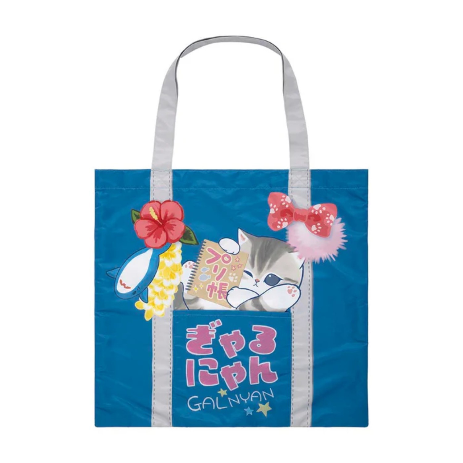 Mofusand Gal Nyan Cat Packable Flat Eco Bag / Sukuba / portable storage Japan