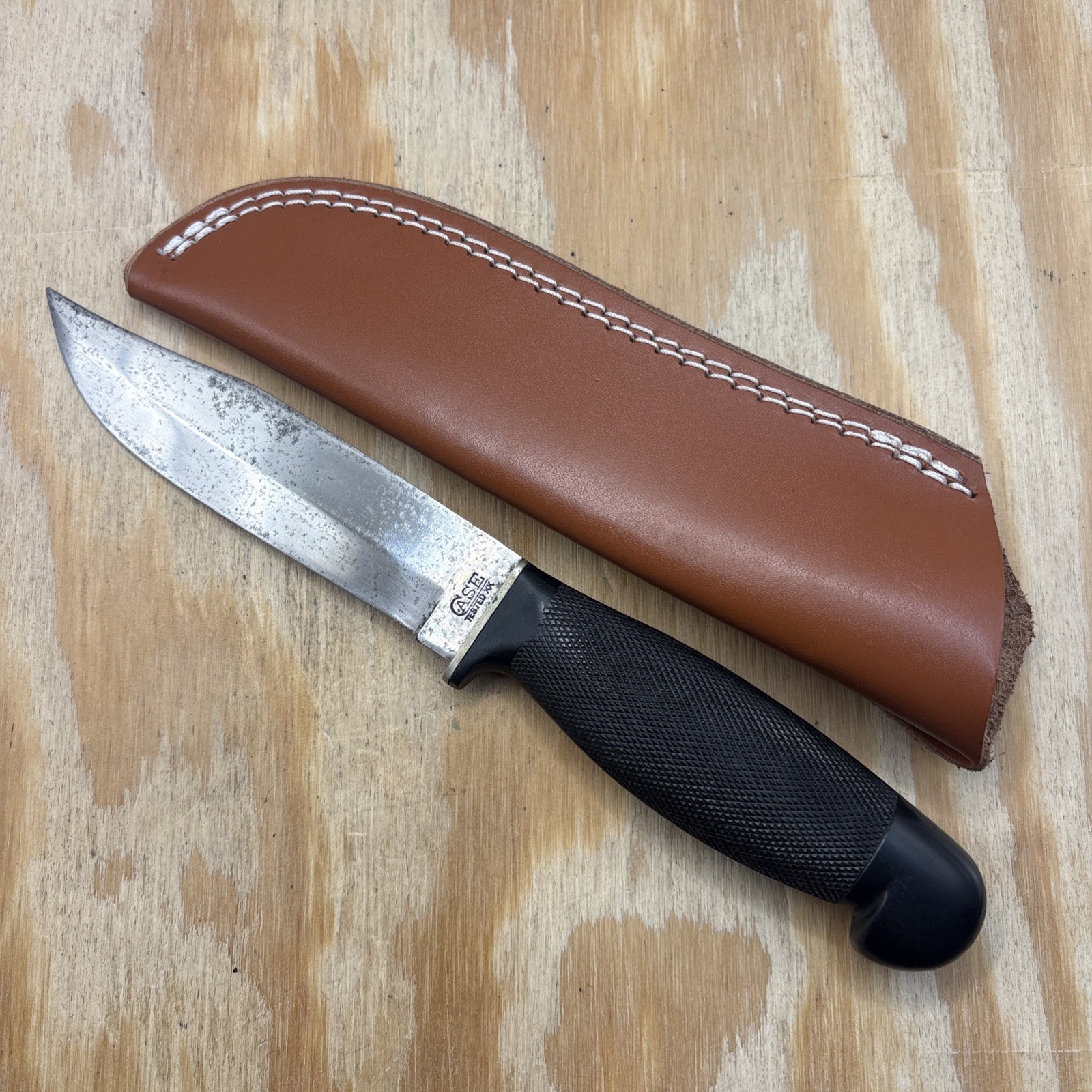 Vintage Case XX Tested 1920-1940 5” Plastic Handle Fixed Blade Knife - Excellent