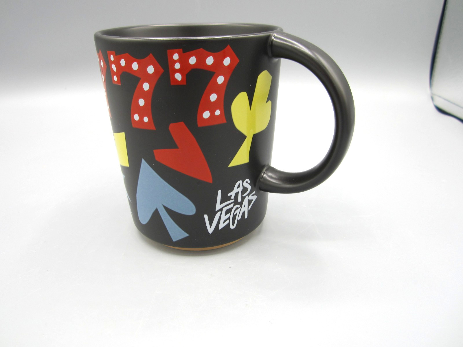 Starbucks Las Vegas, Black, Red Lucky 777, Card Suits Tea Coffee Mug 12 oz (123)