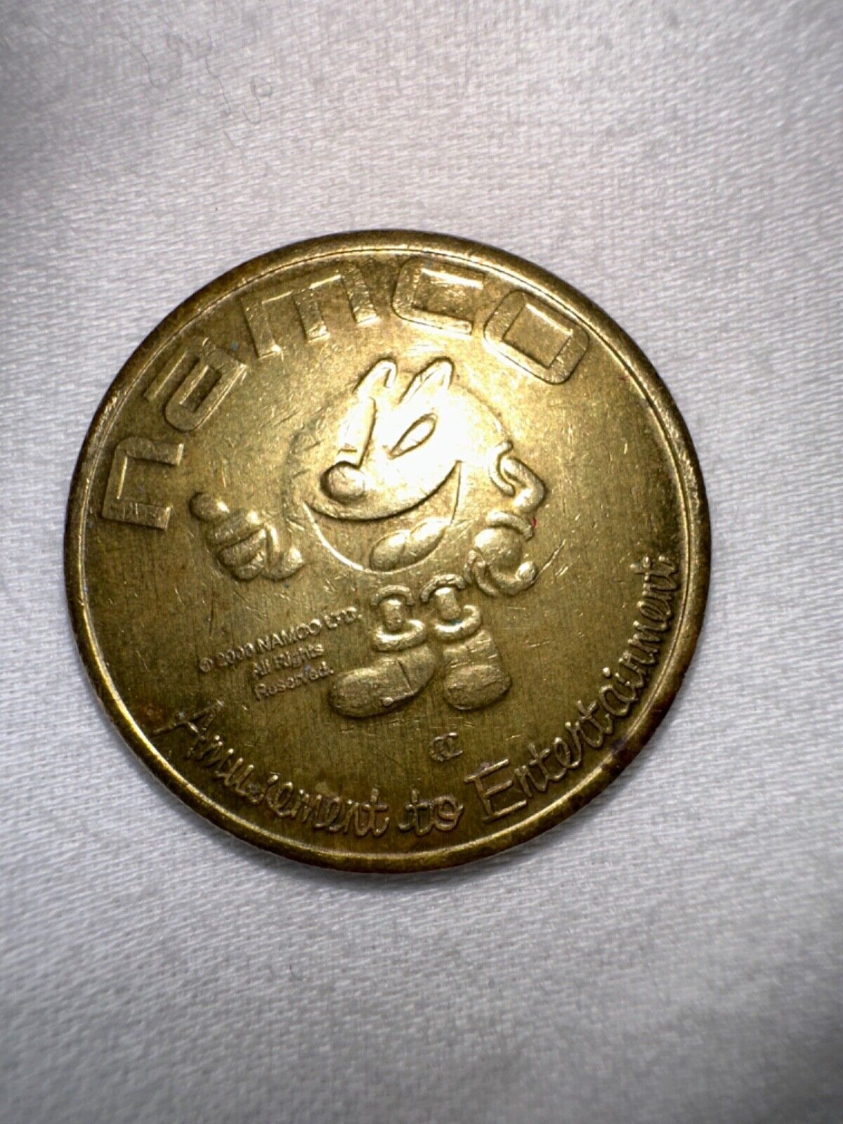 Vintage Namco Arcade Coin, Gold, 