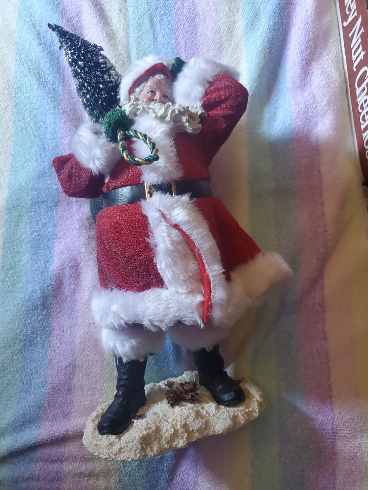 18in Vintage Ceramic Santa