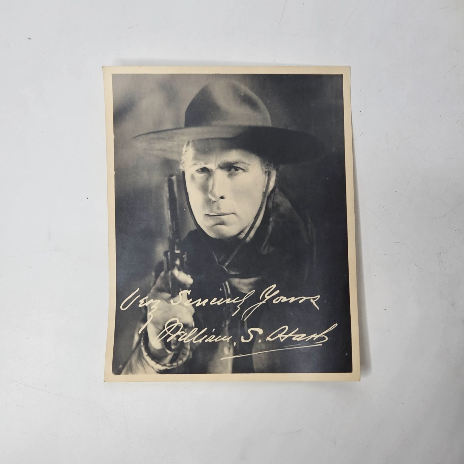 Antique William S. Hart Promo Photo Silent Western Portrait Photograph 8x10