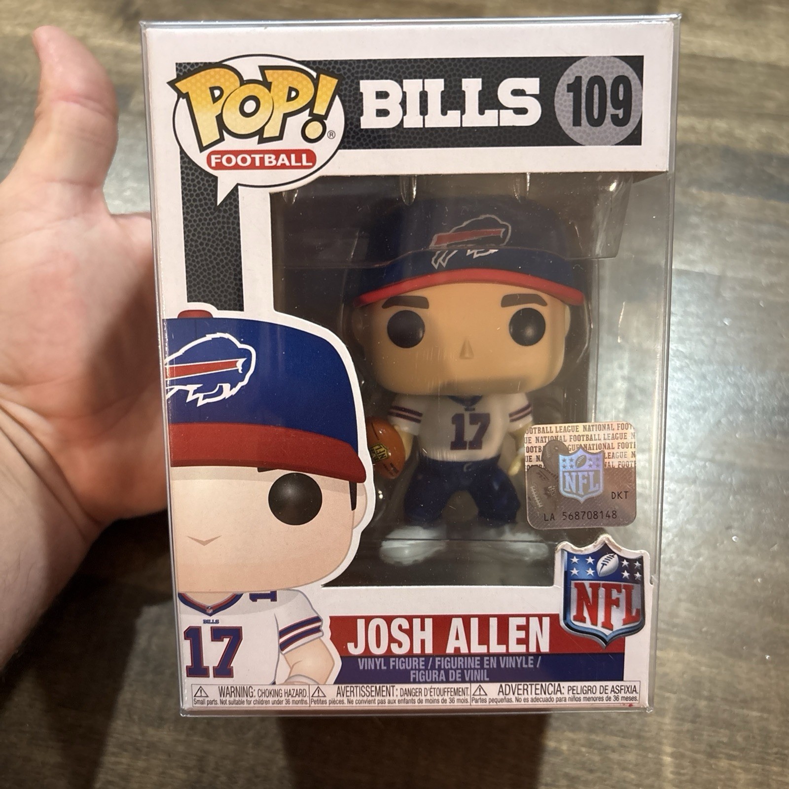 Funko POP Bills #109 Josh Allen NFL Rookie Season w/Protector Vaulted MINT Funko POP Bills #109 Josh Allen NFL Rookie Season w/Protector Vaulted MINT