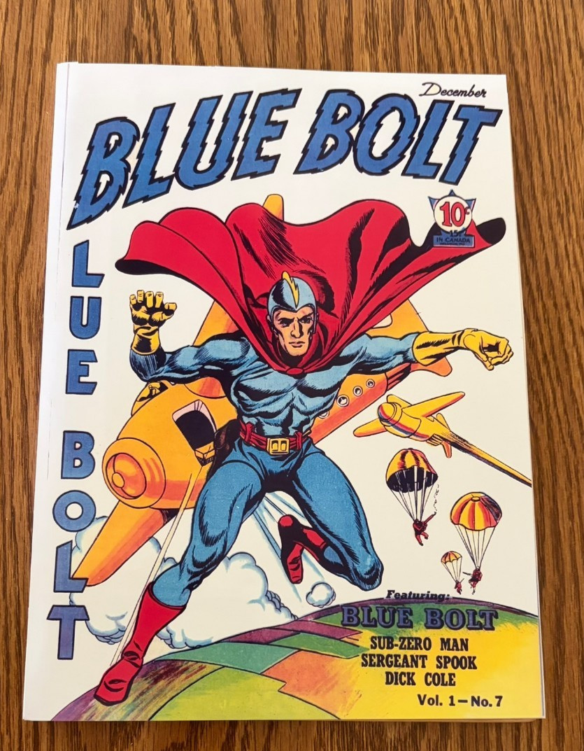 BLUE BOLT #7  1940  NOVELTY SIMON & KIRBY COVER AND ART  RARE ONLY 20 IN CENSUS