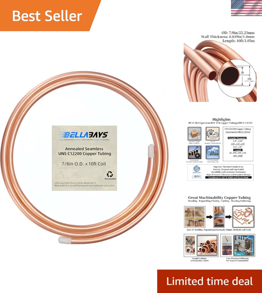 Copper Tubing 7/8\