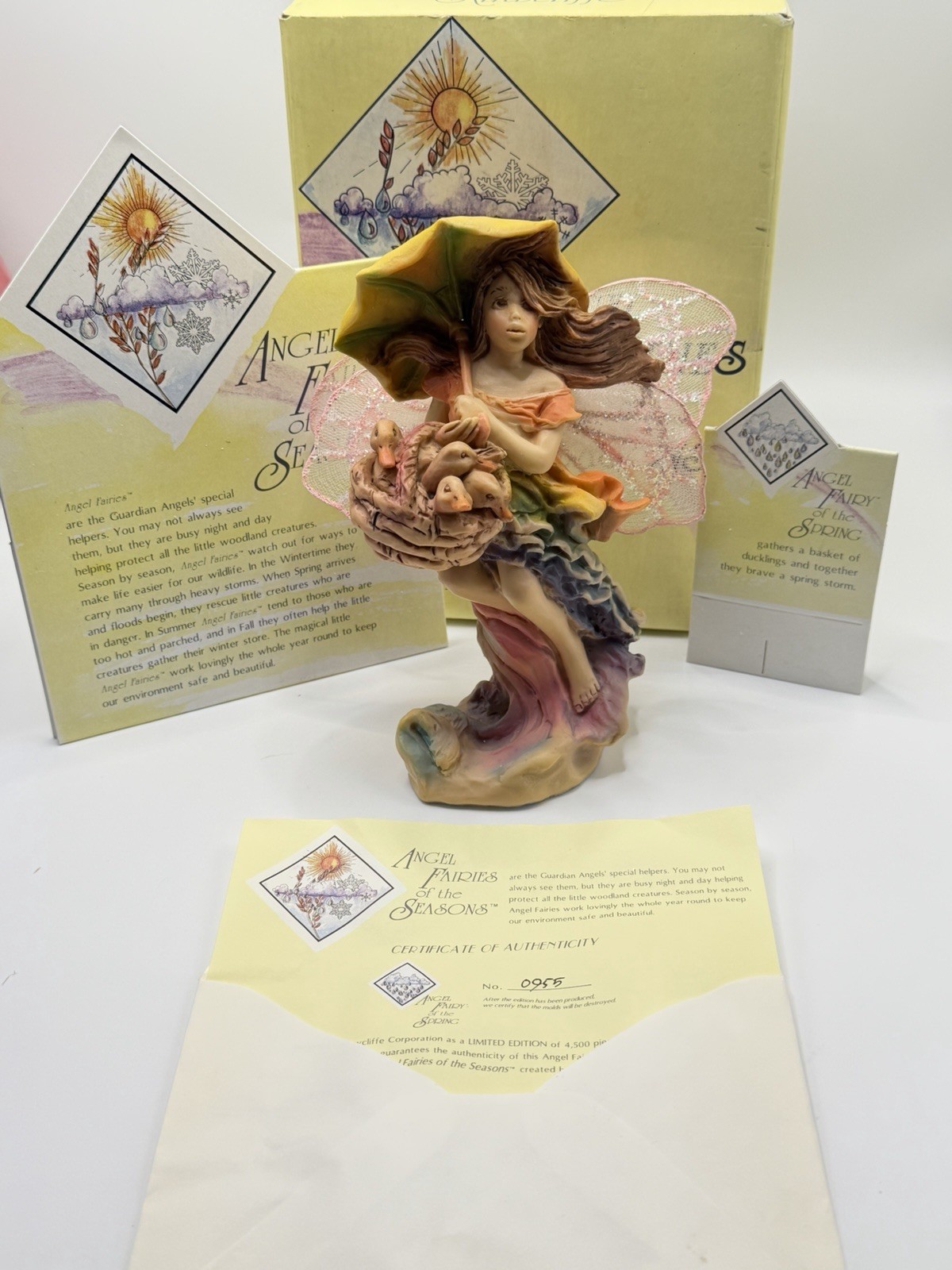 Vtg 1994 Rawcliffe Jessica DeStefano Angel Fairies Of The Seasons Spring No.0955