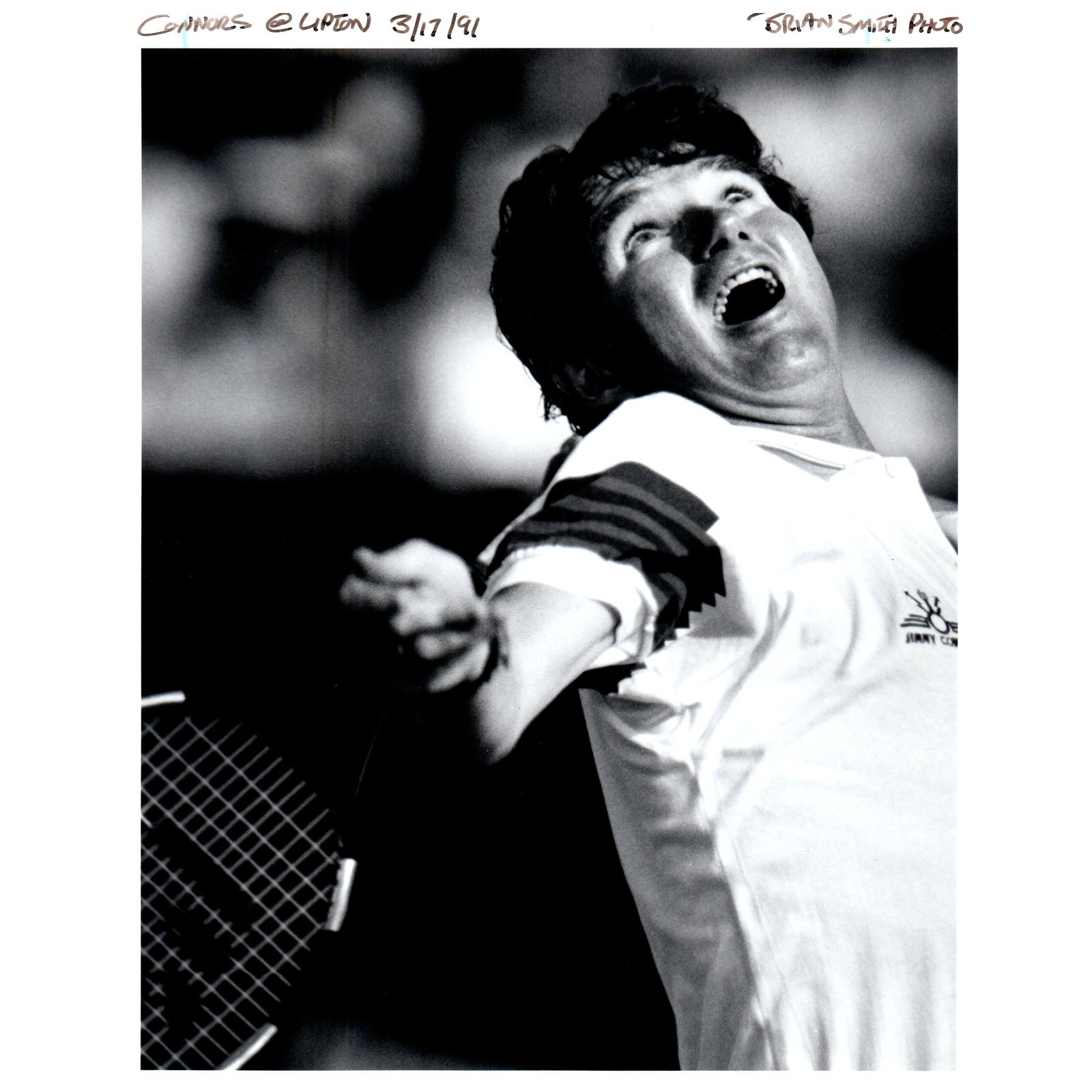 1991 Press Photo Tennis Jimmy Connors at Lipton 8x10\ 1991 Press Photo Tennis Jimmy Connors at Lipton 8x10\
