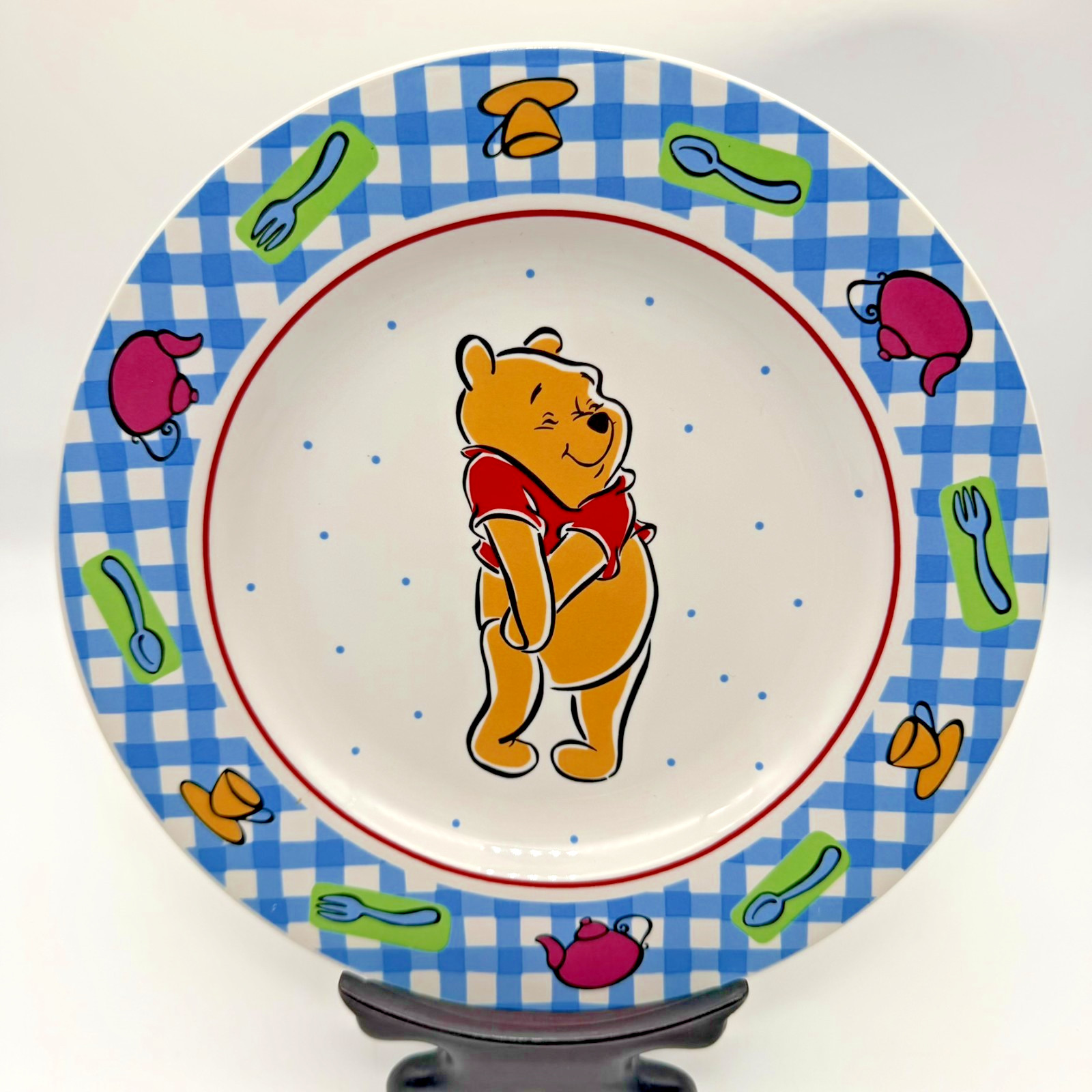 Vtg 90\'s Pooh Collection Winnie the Pooh Salad Plate Sakura 8\