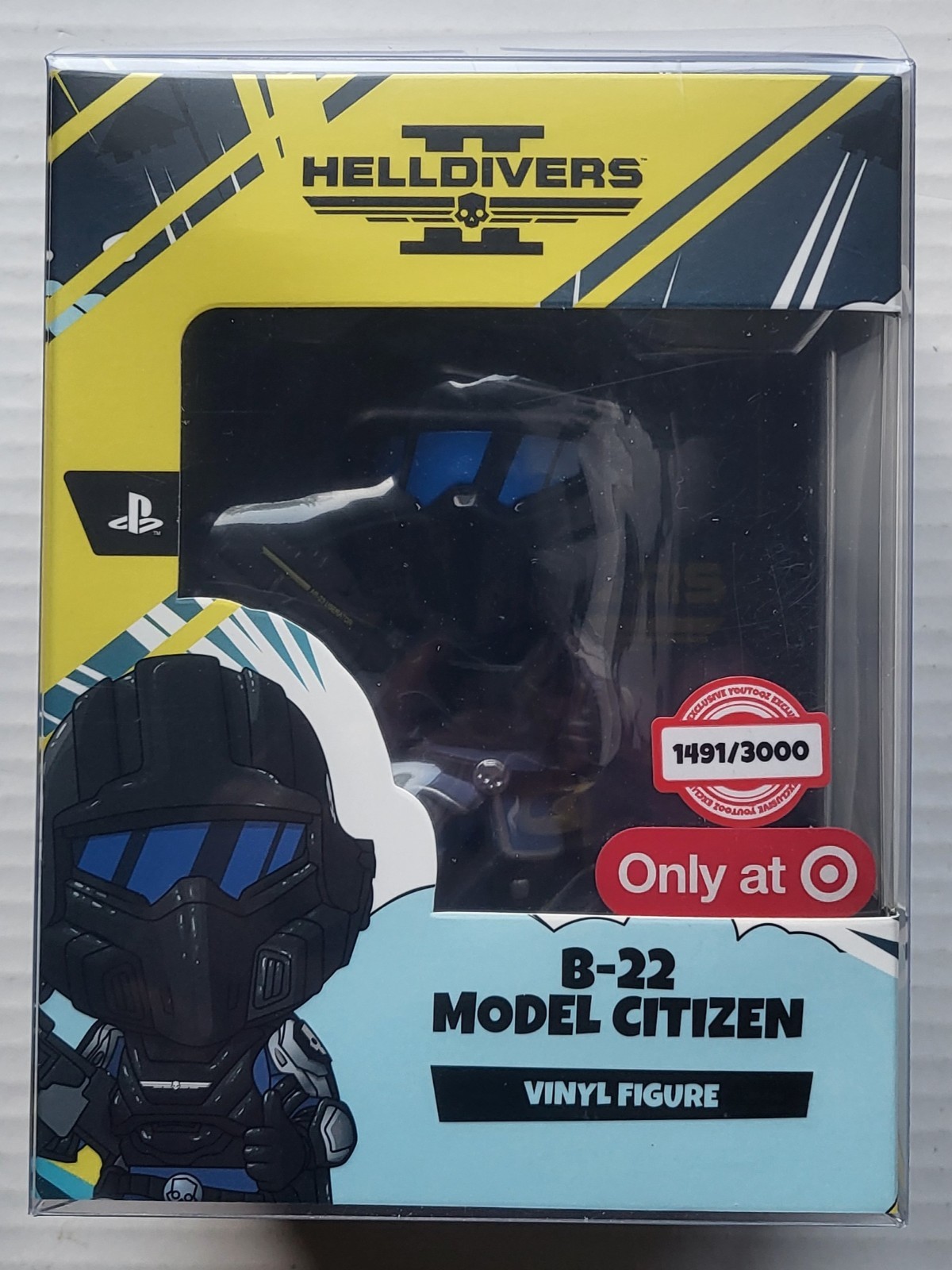 YOUTOOZ HELLDIVERS II B-22 MODEL CITIZEN TARGET EXCL W/ PROTECTOR  #1491/3000