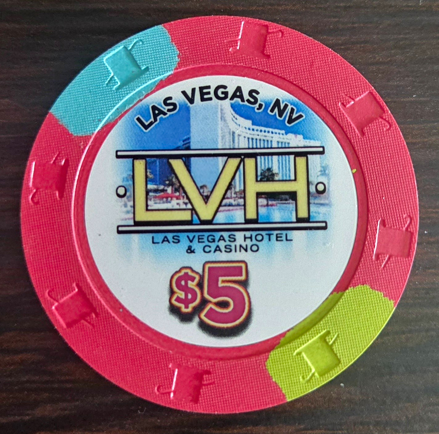$5 LVH Las Vegas Hotel & Casino Las Vegas, NV Casino Chip 2012 Issue