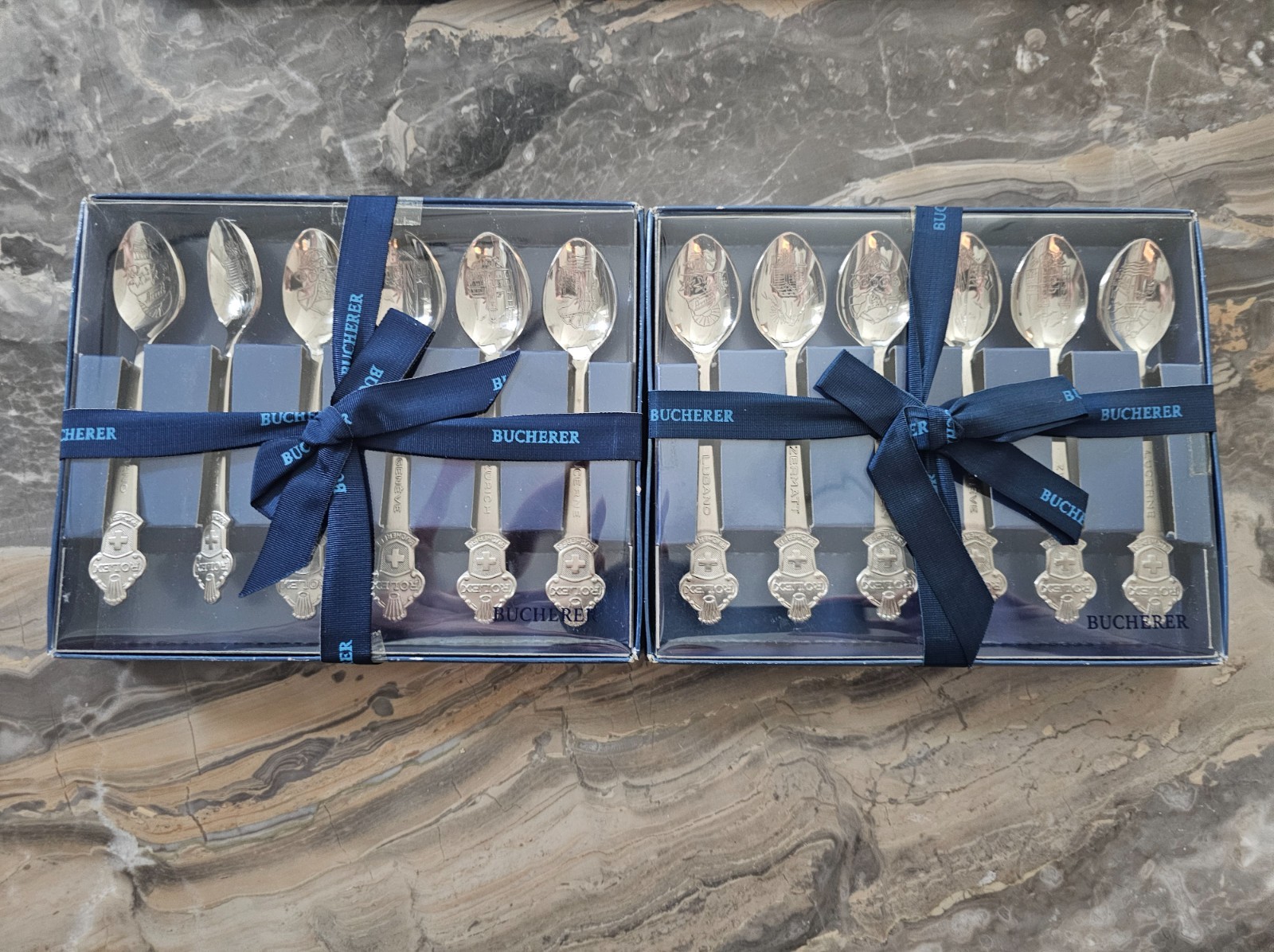 Collectible Rolex Bucherer Spoons (2 Boxes) (New Unused)