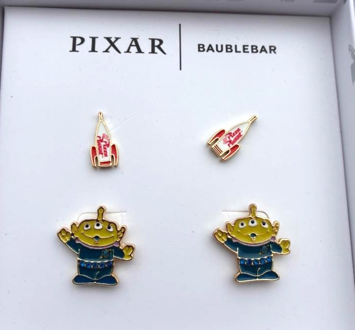 Toy Story   ALIEN PIZZA PLANET   double earrings   DISNEY x BAUBLEBAR     NIB