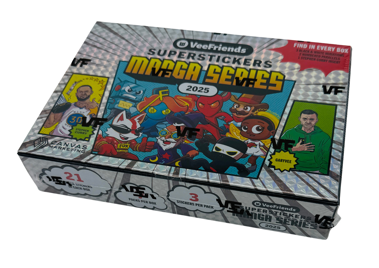 2025 Veefriends Super Stickers Manga Series Hobby Box Factory Sealed Steph Curry