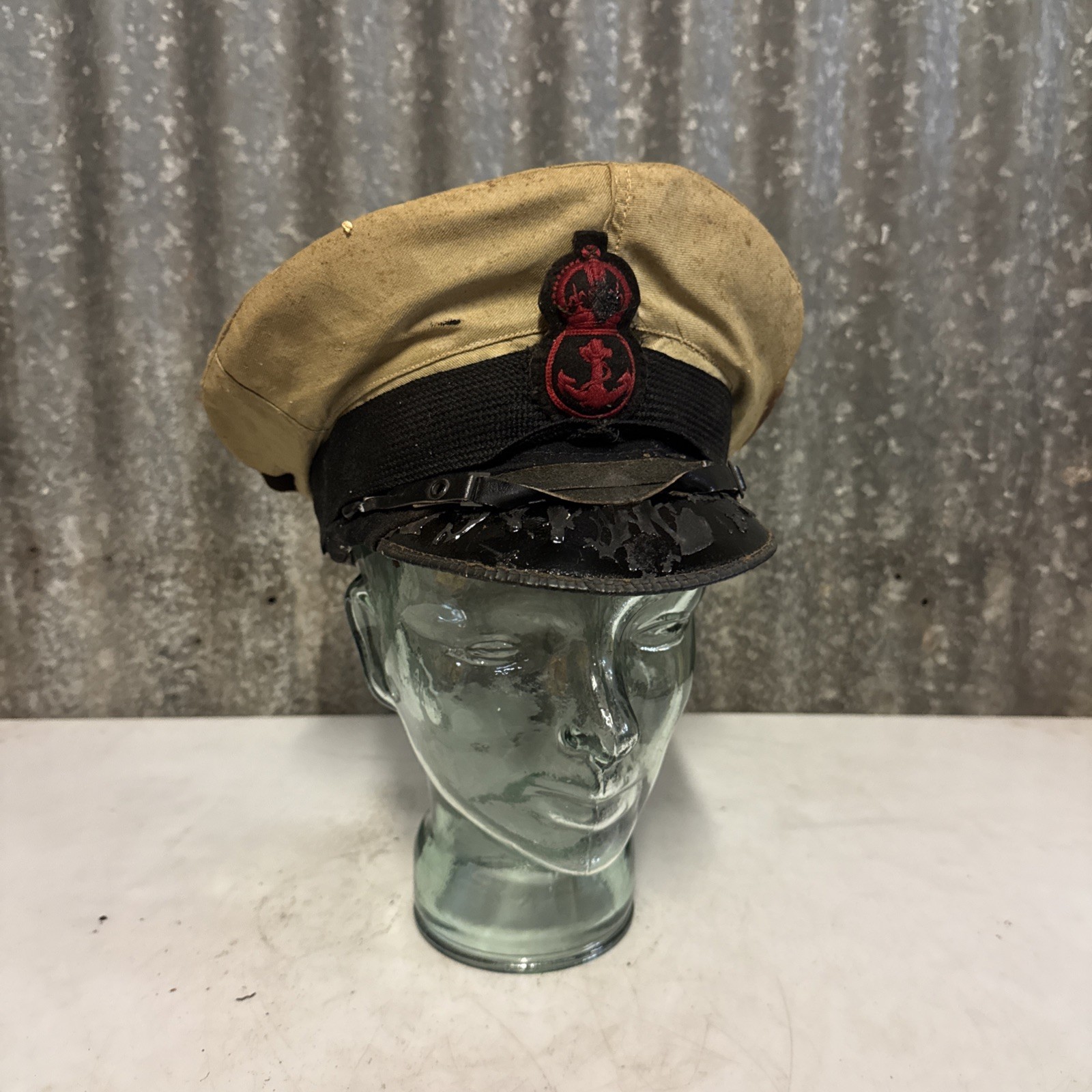 WW1 Royal Navy/ Naval Officer\'s Vintage Original Peaked Cap Australia Military WW1 Royal Navy/ Naval Officer\'s Vintage Original Peaked Cap Australia Military