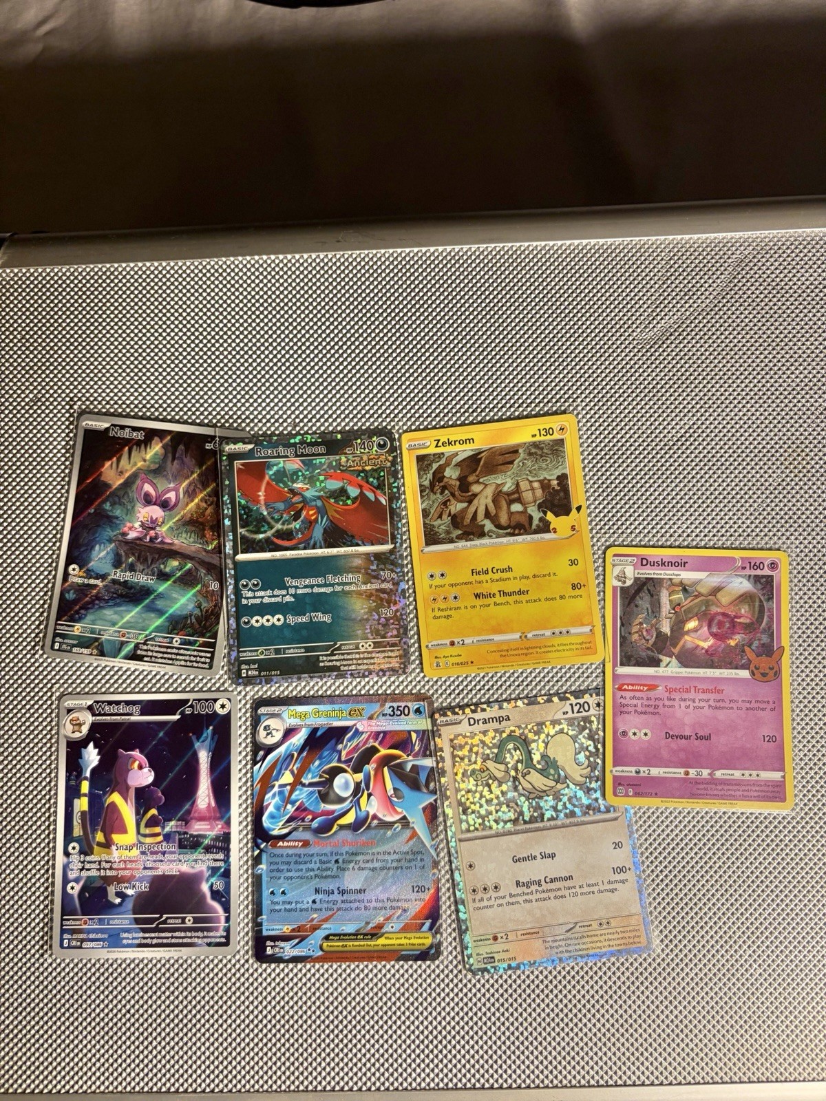 Pokémon TCG 7-Card Holo SIR Rare Bundle | Mega Greninja ex, Zekrom & More