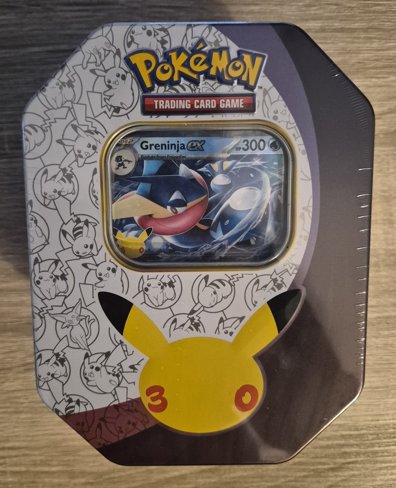Pokémon TCG: 30th Celebration - Greninja ex Tin. New & Factory Sealed.